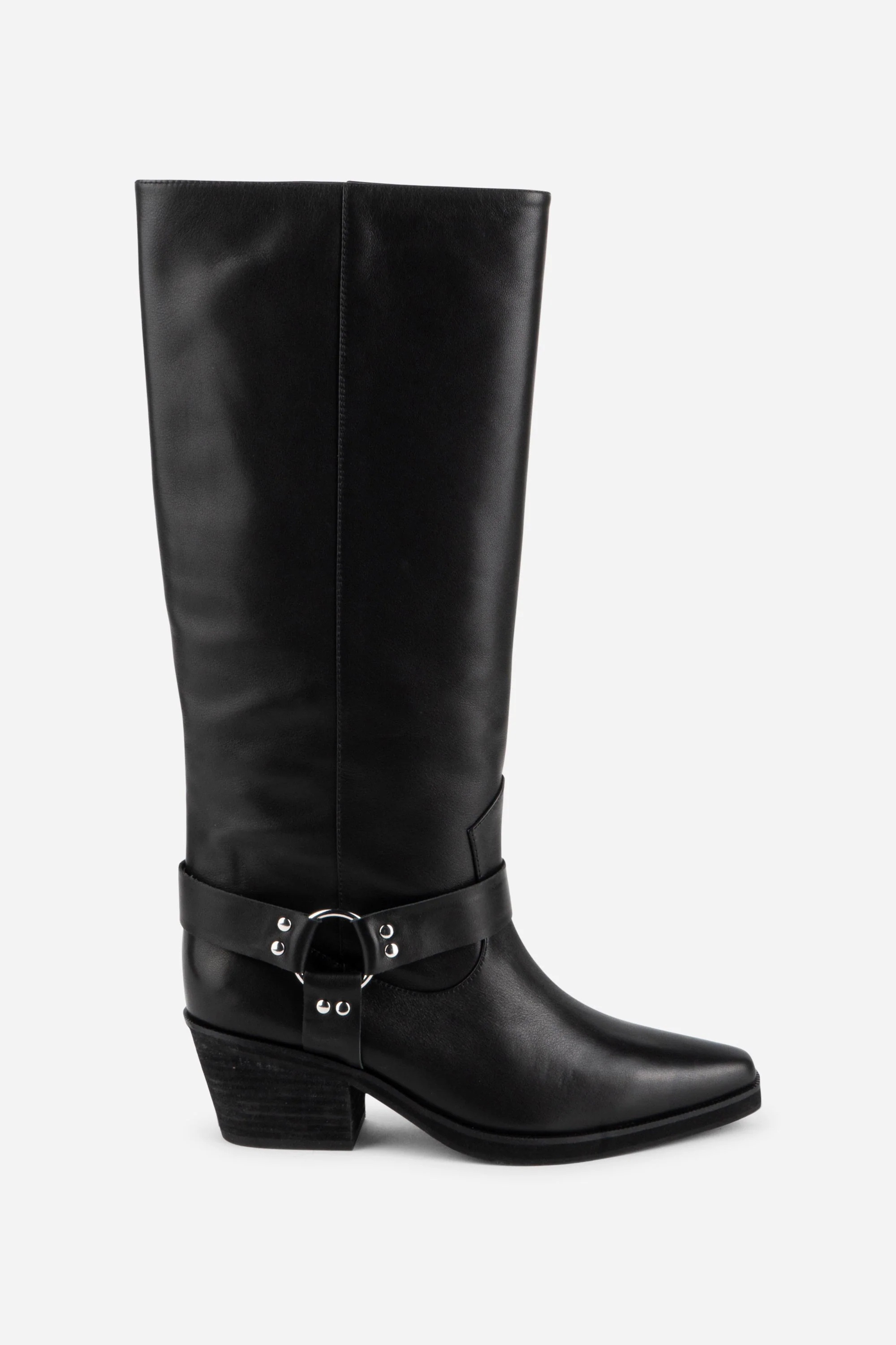 Josephine Knee High Biker Boot - Image 7