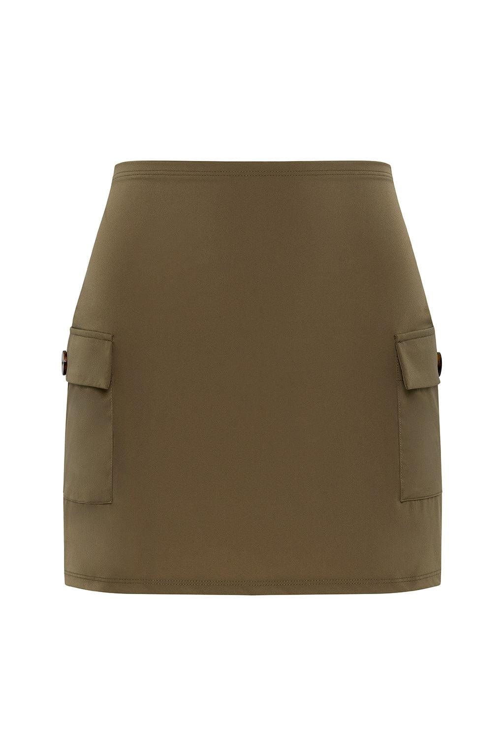 Khaki Cargo Skirt - Image 2
