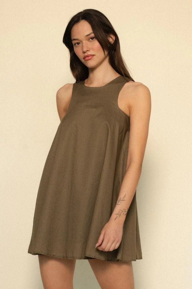Khaki Hannah Dress - Image 5