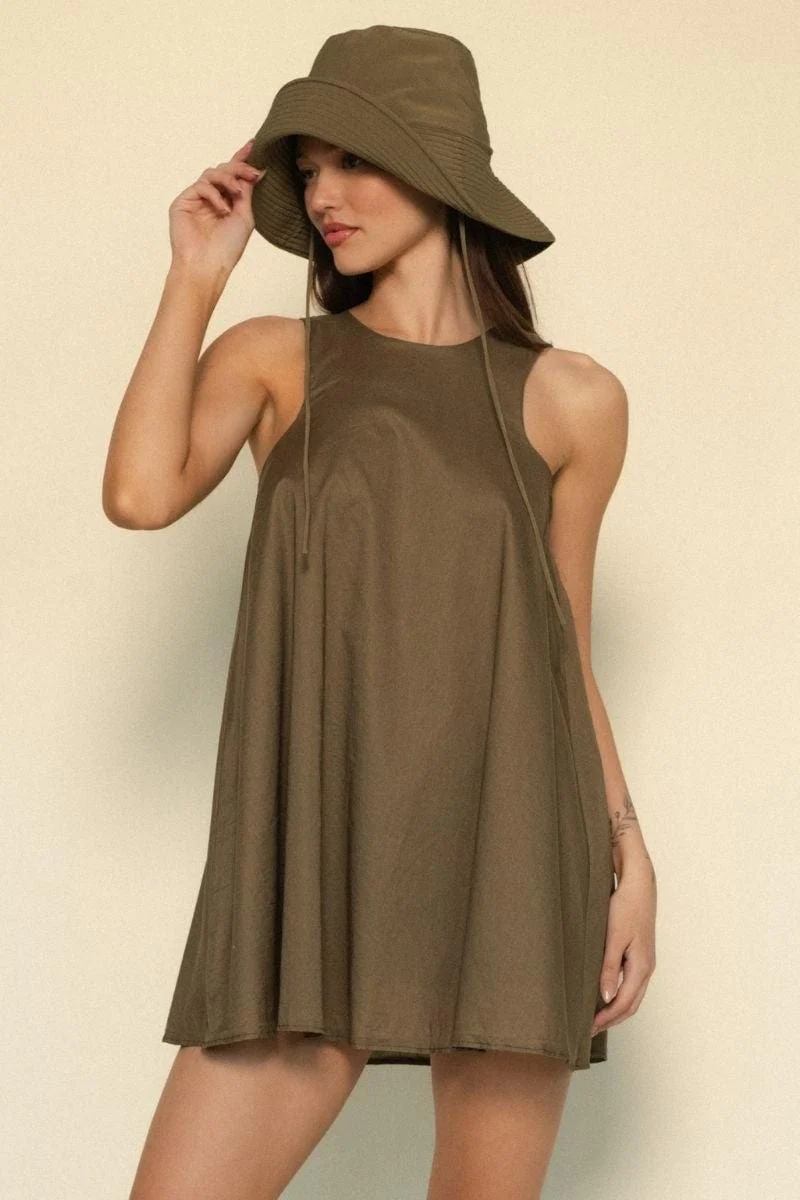 Khaki Hannah Dress - Image 6
