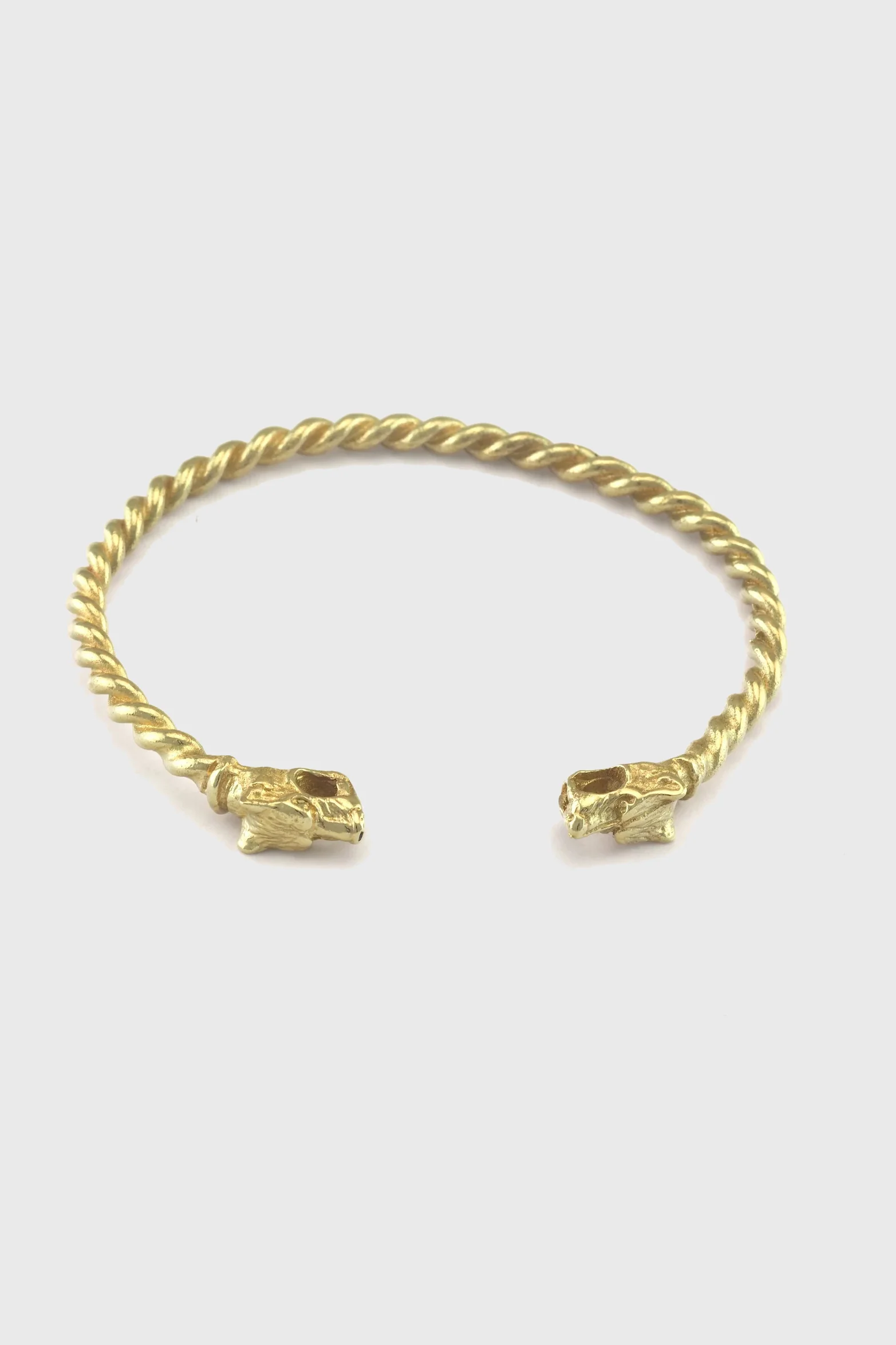 Knob Cuff - Adjustable Raw Brass - Image 2