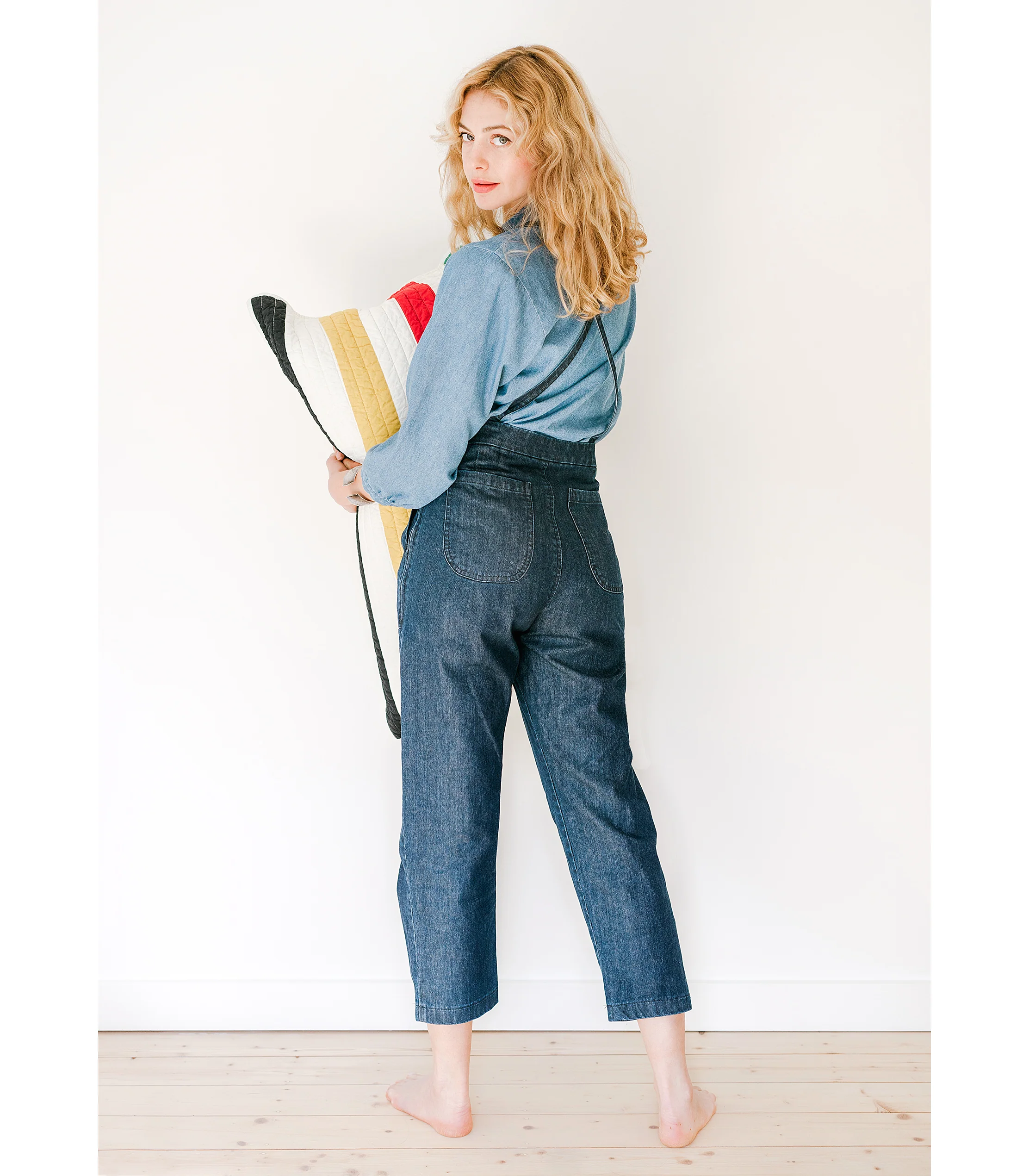 Knot Overalls - Dark Indigo - Image 11
