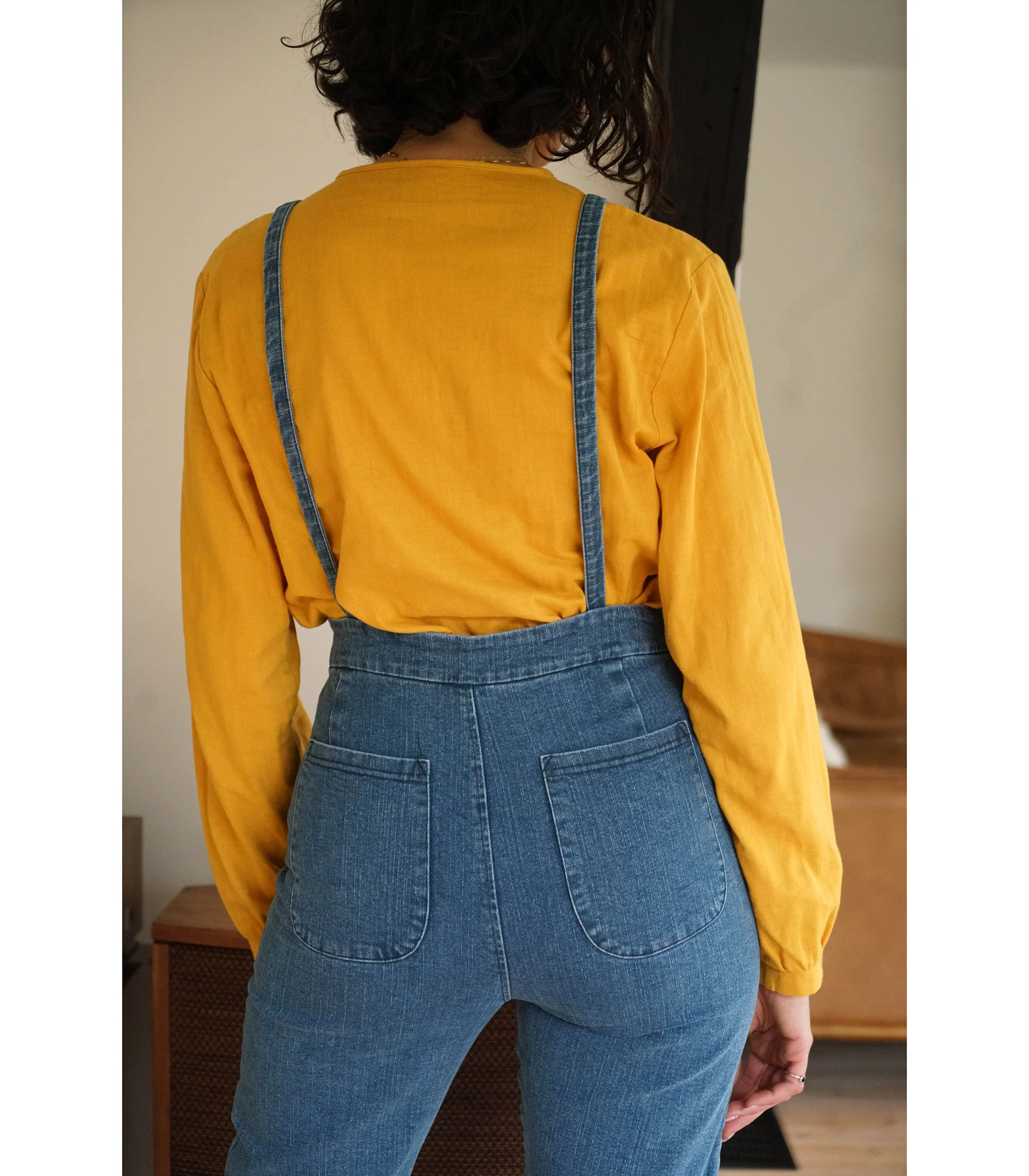 Knot Overalls - Washed Indigo - Image 6