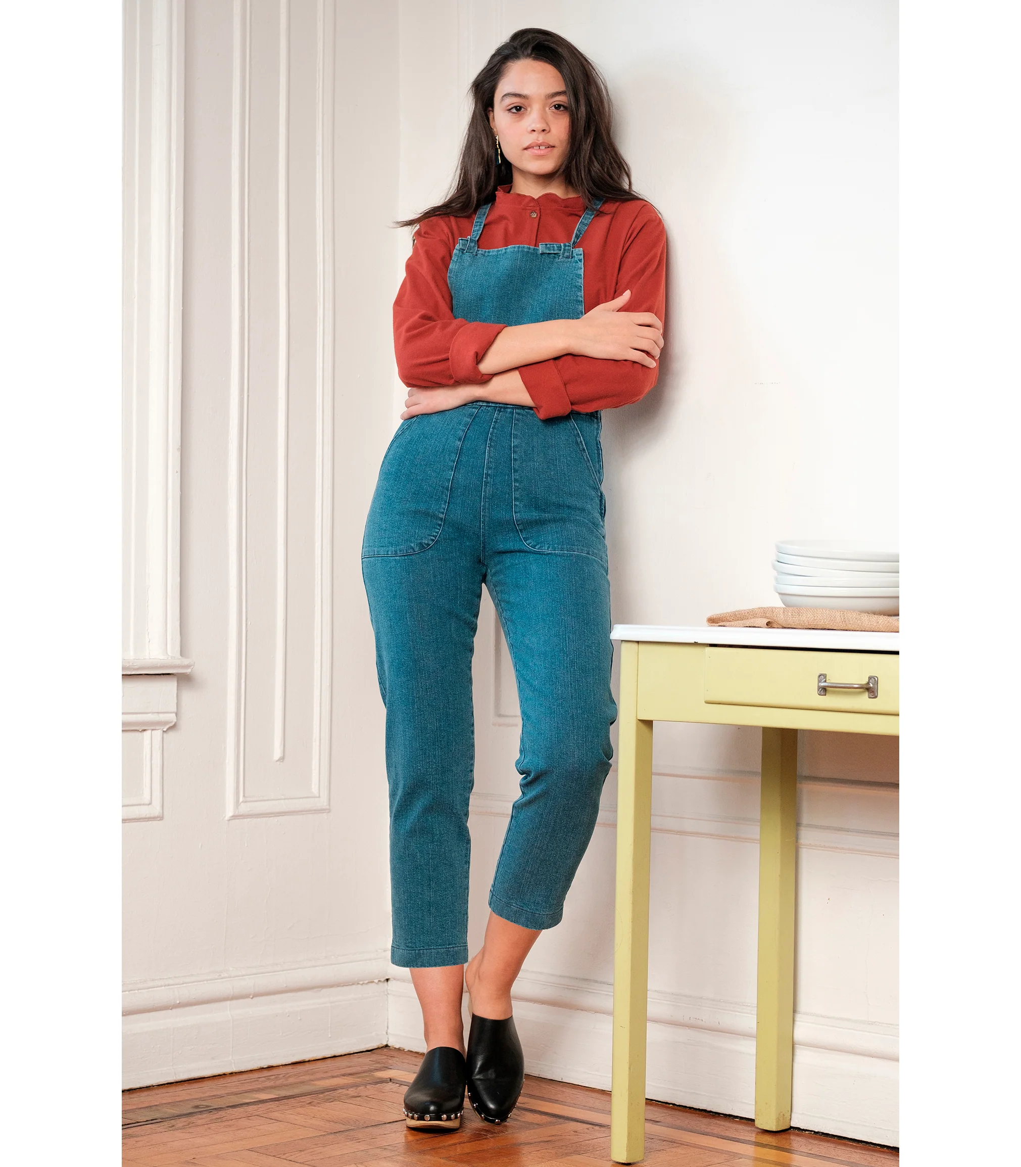 Knot Overalls - Washed Indigo - Image 8