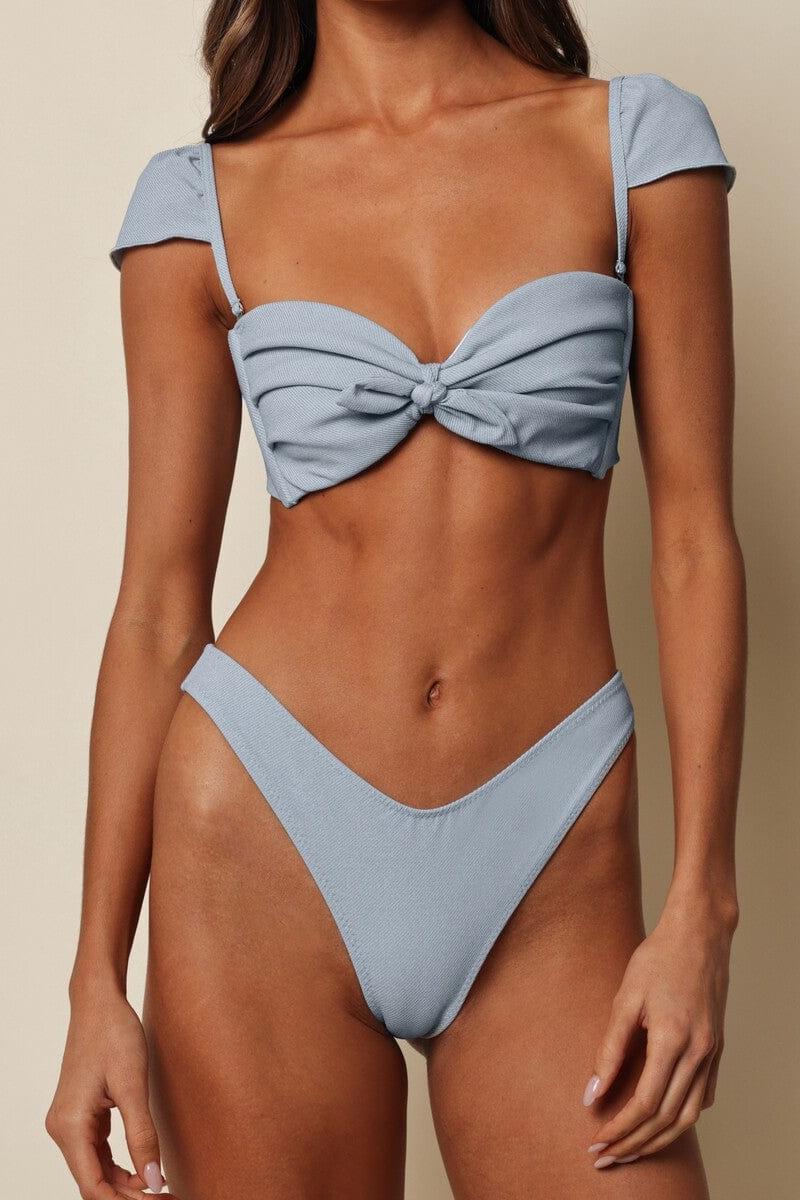 Light Denim Added Coverage Lulu Bikini Bottom