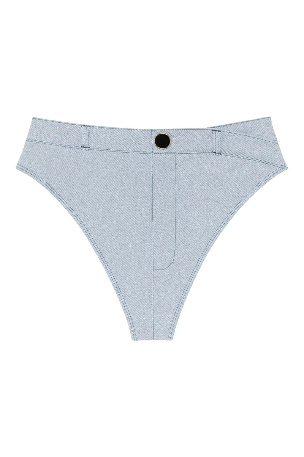 Light Denim Shortie Bikini Bottom - Image 2