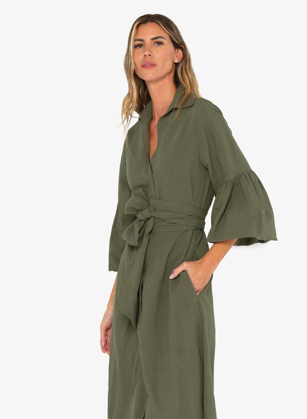 Lona Dress - Olive - Image 6