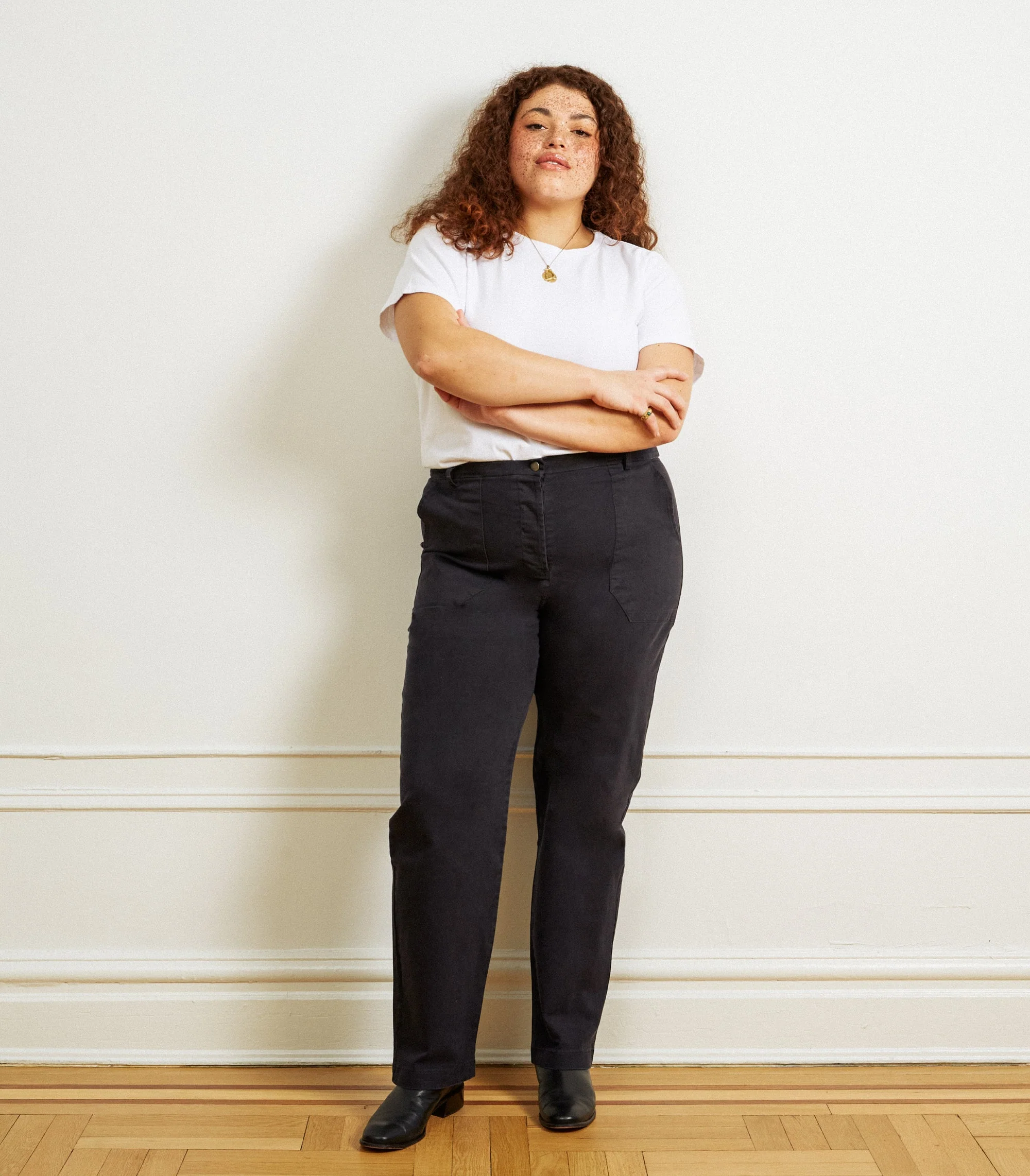 Long James Straight-Leg Work Pant - Black - Image 5