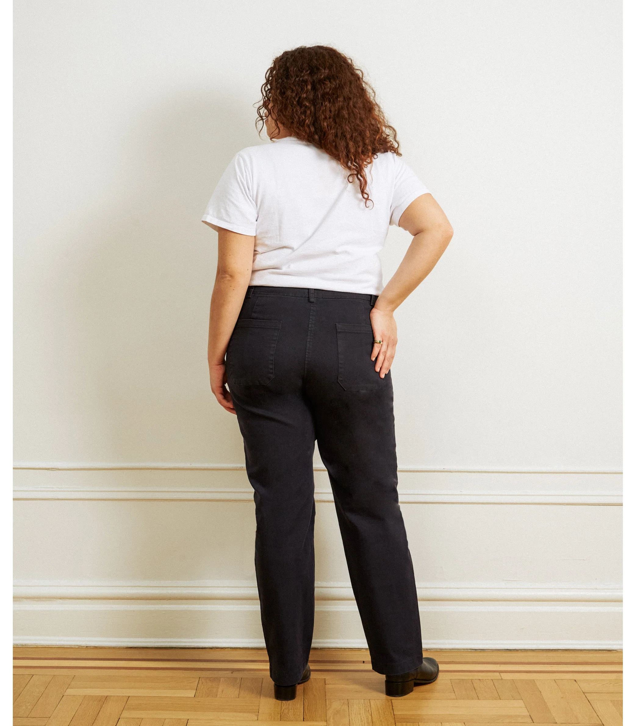 Long James Straight-Leg Work Pant - Black - Image 6