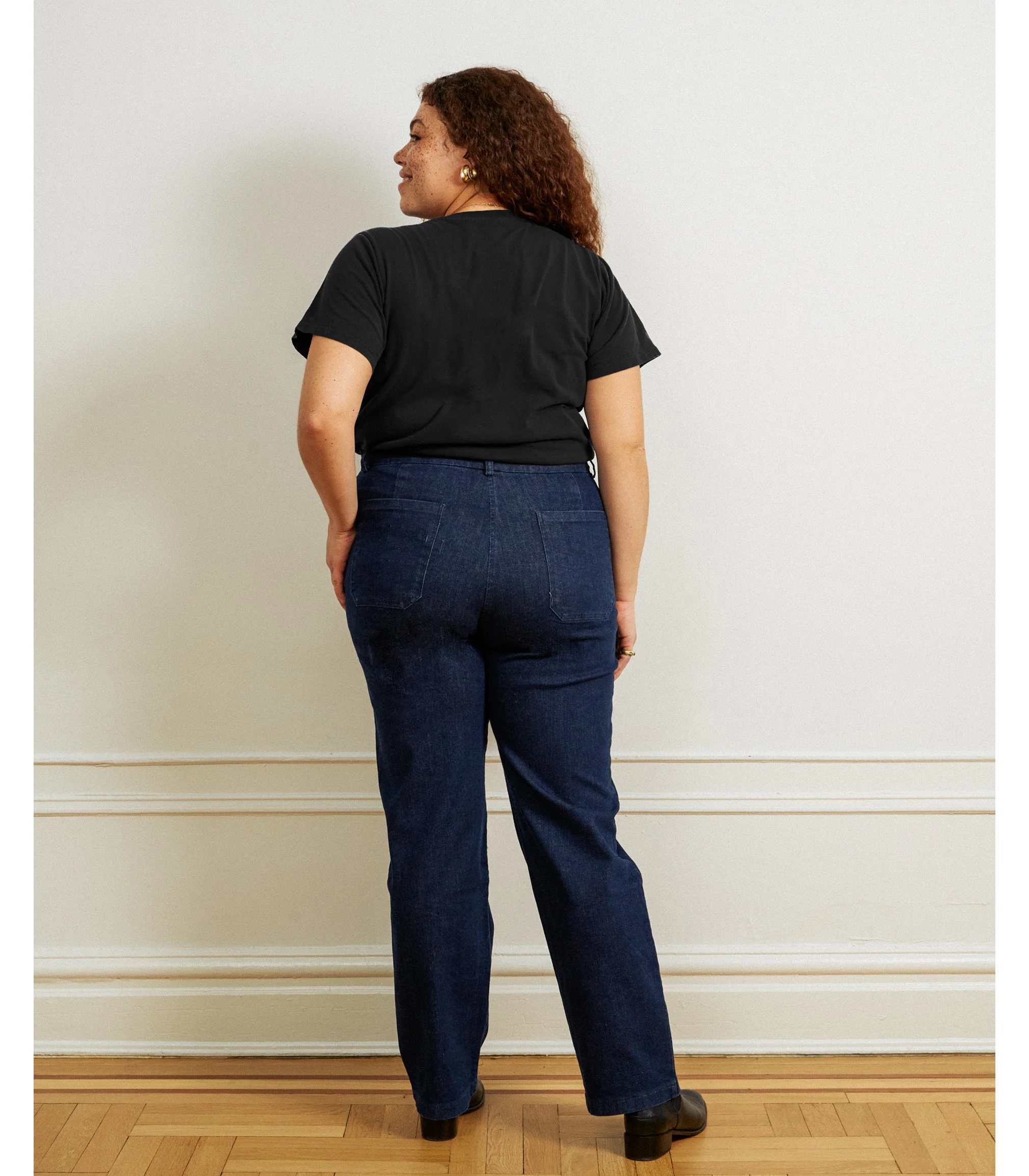Long Parker Straight Leg Jeans - Dark Indigo - Image 6