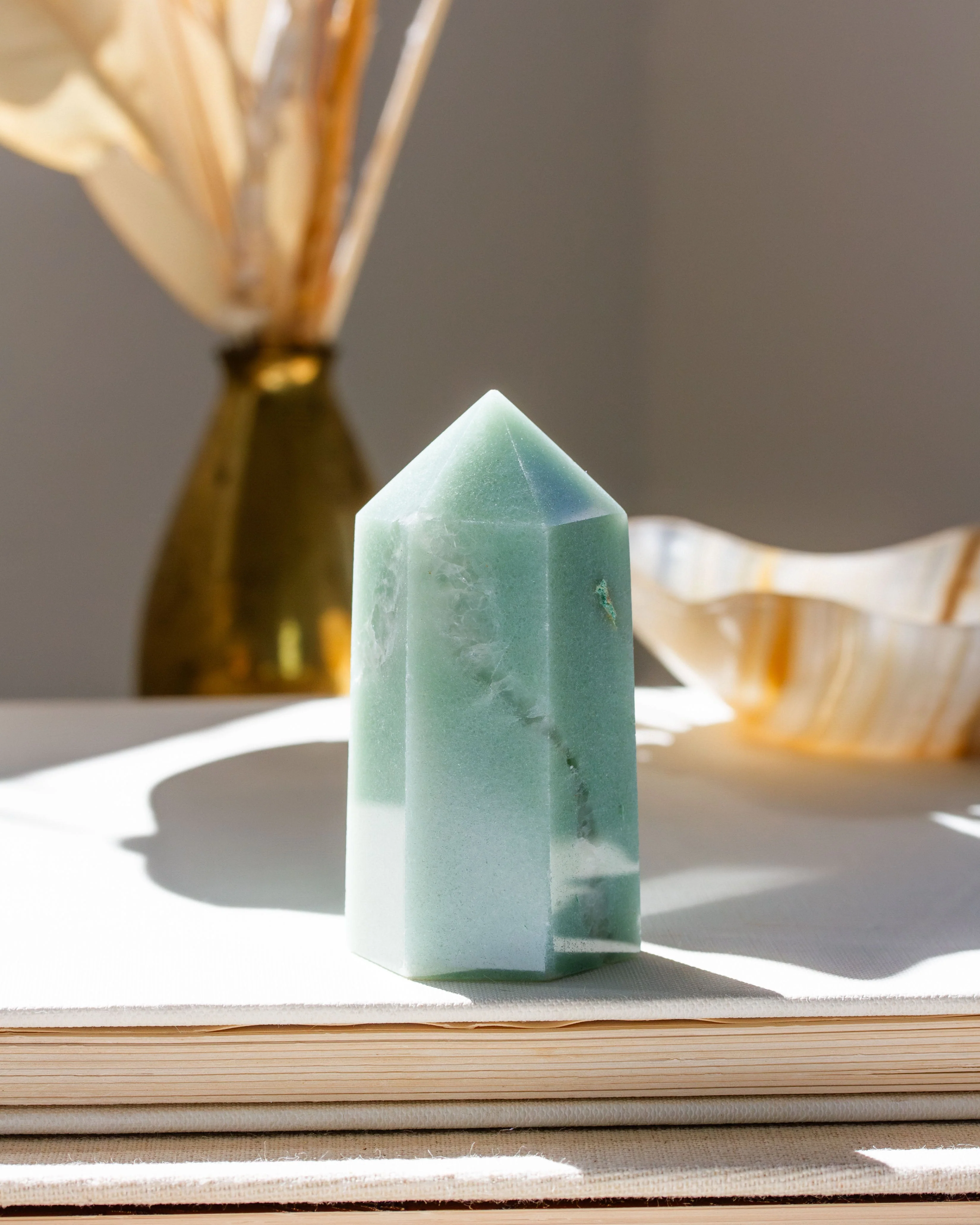 Luckbeam Green Aventurine Gemstone Tower