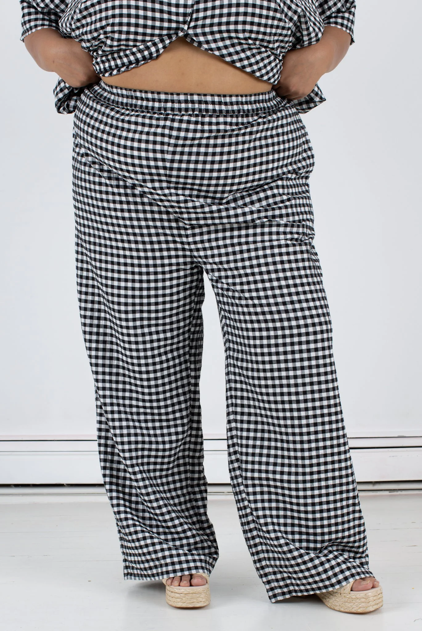 Luna Pant - Black Check - Image 12