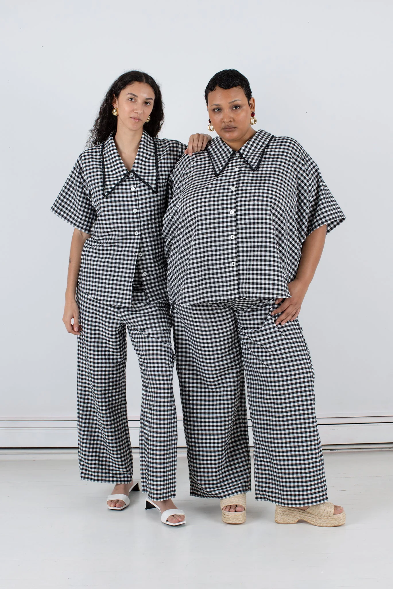 Luna Pant - Black Check - Image 13
