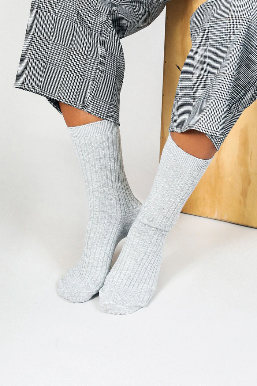 Luxe Sock - Heather Grey - Image 3