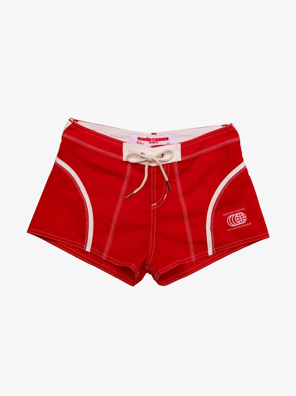 Made Some Short Shorts - Red/White
