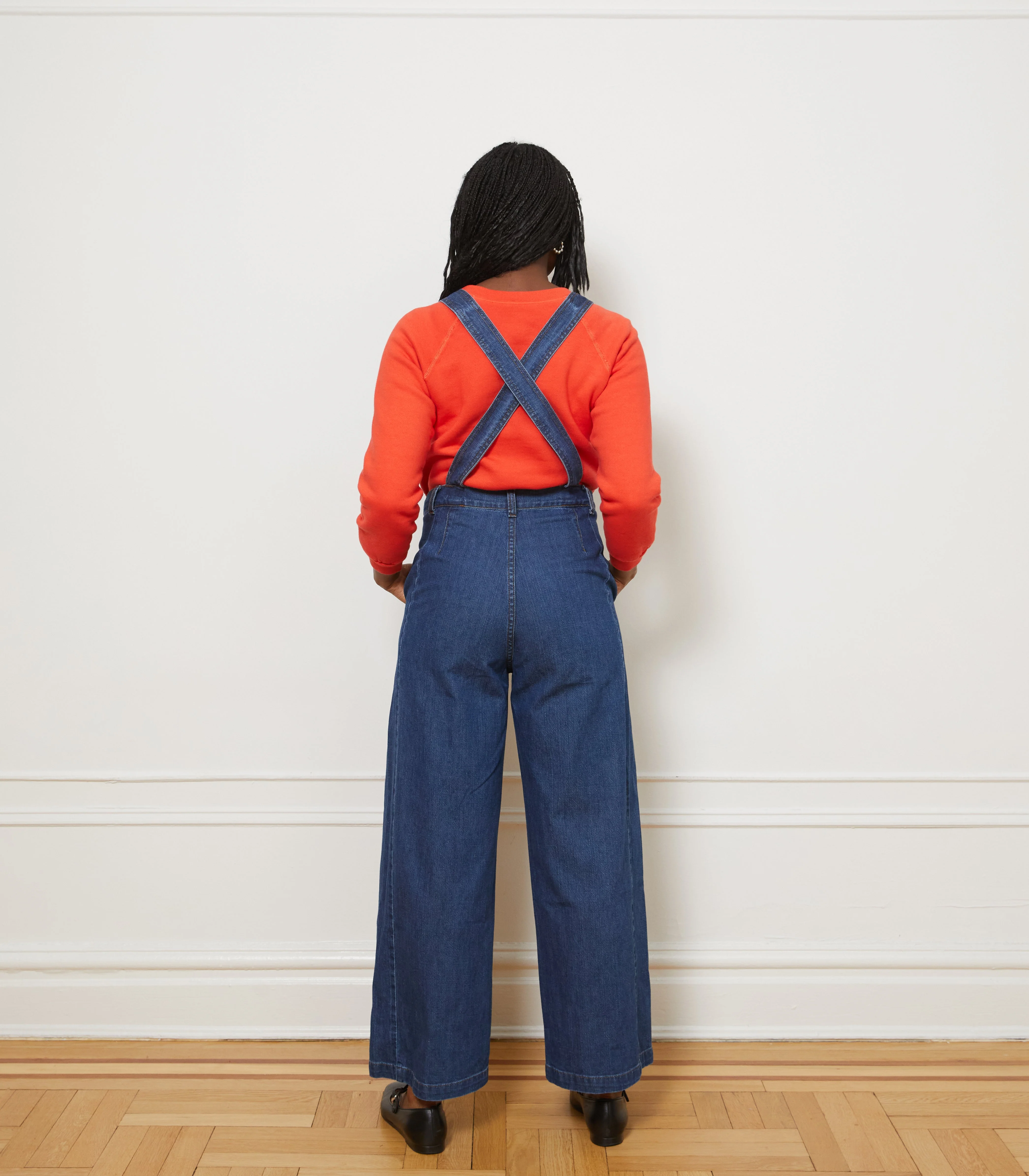 Madelyn Zip Front Overalls - Indigo - Image 5
