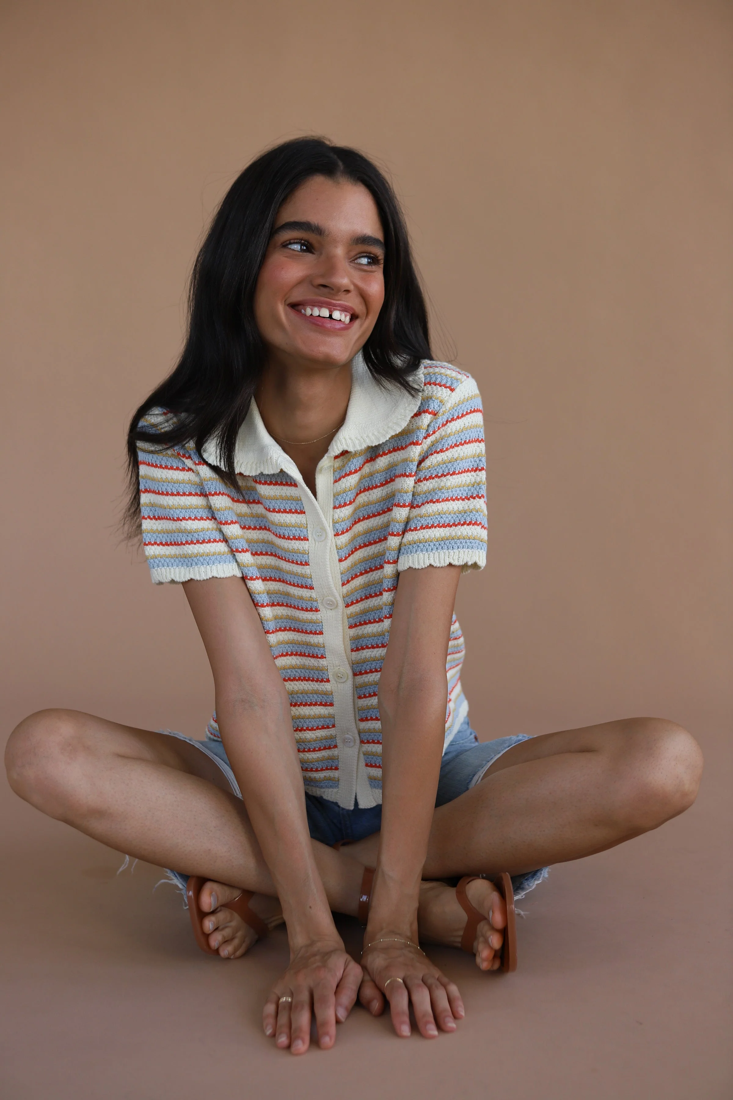 Mai Crochet Polo - Creme - Image 4