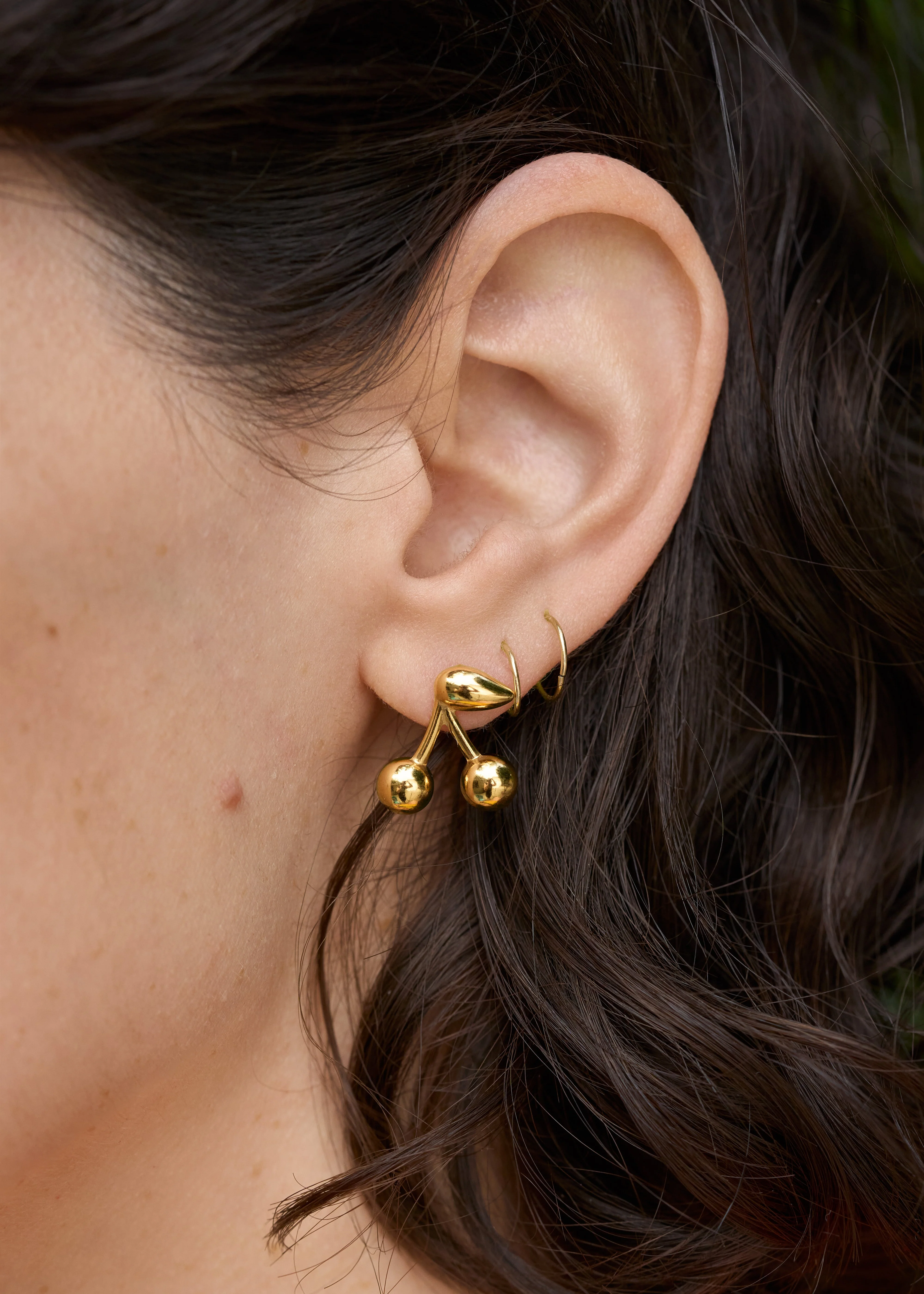 Maraschino Studs - 18k Gold Plated