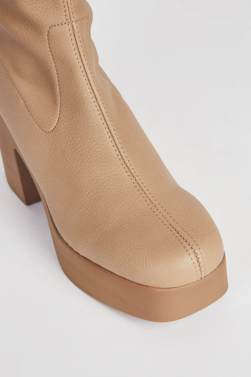 Marlowe Vegan Platform Boot - Image 3