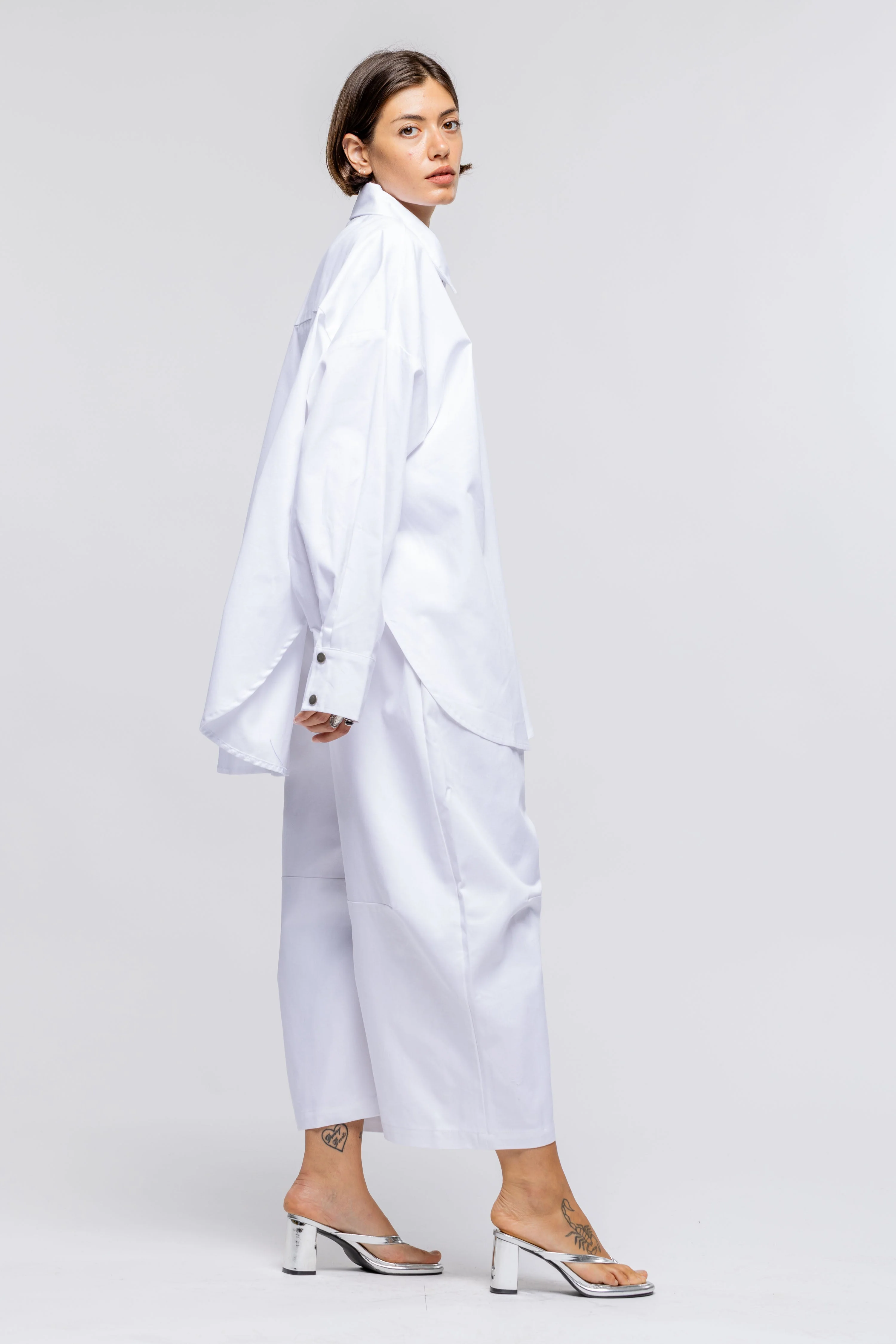 Martin Shirt Jacket White - Image 5