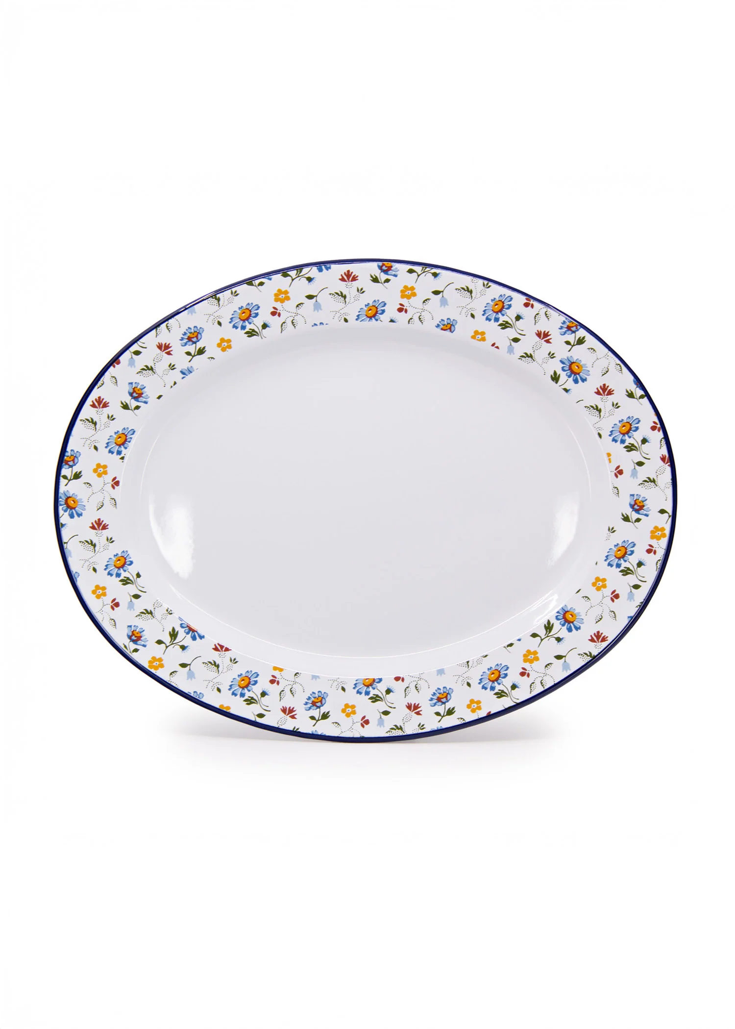 Max Humphrey x CCH Flowers Oval Tray - Blue