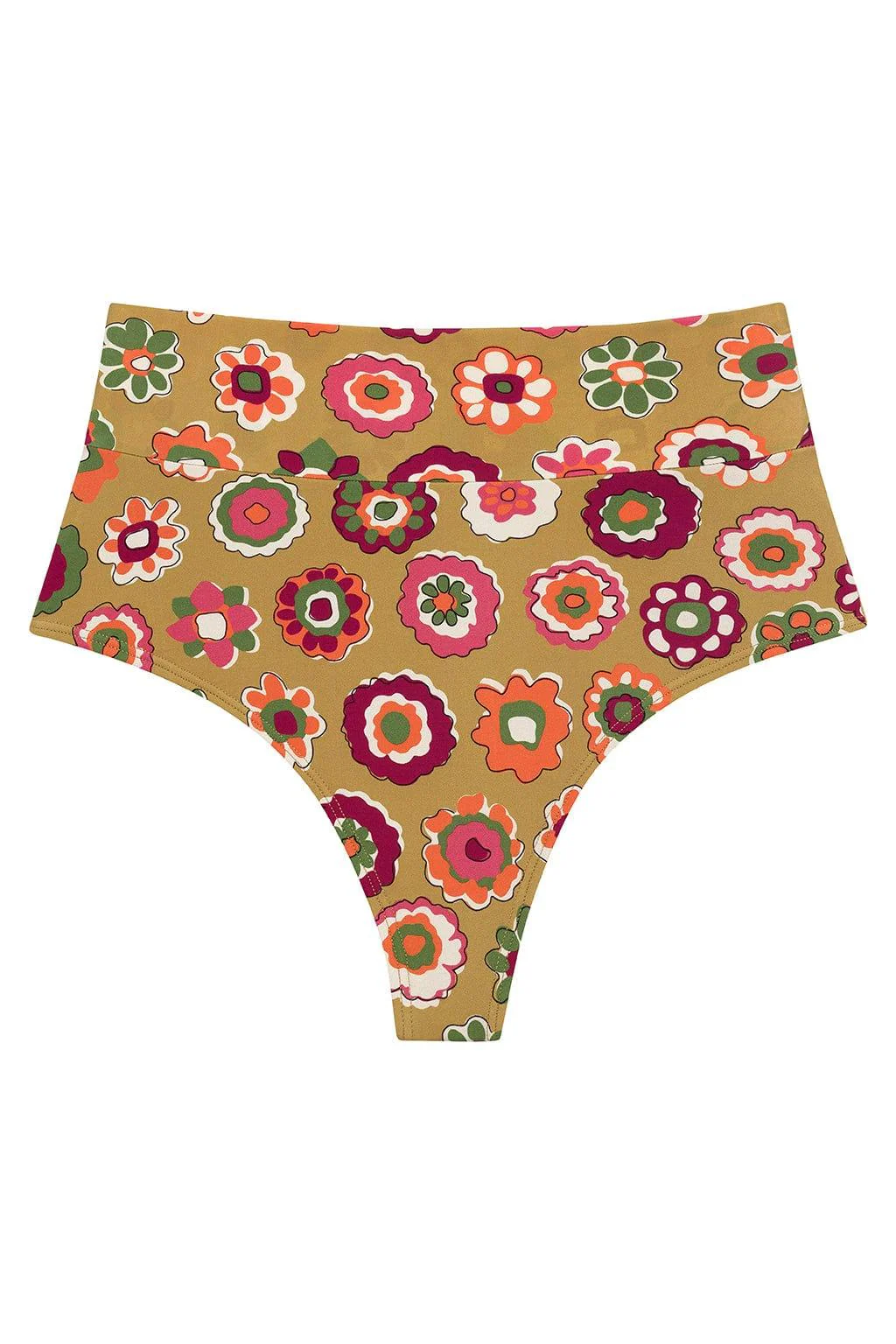 Mazzy Floral Added Coverage High Rise Bikini Bottom - Image 2