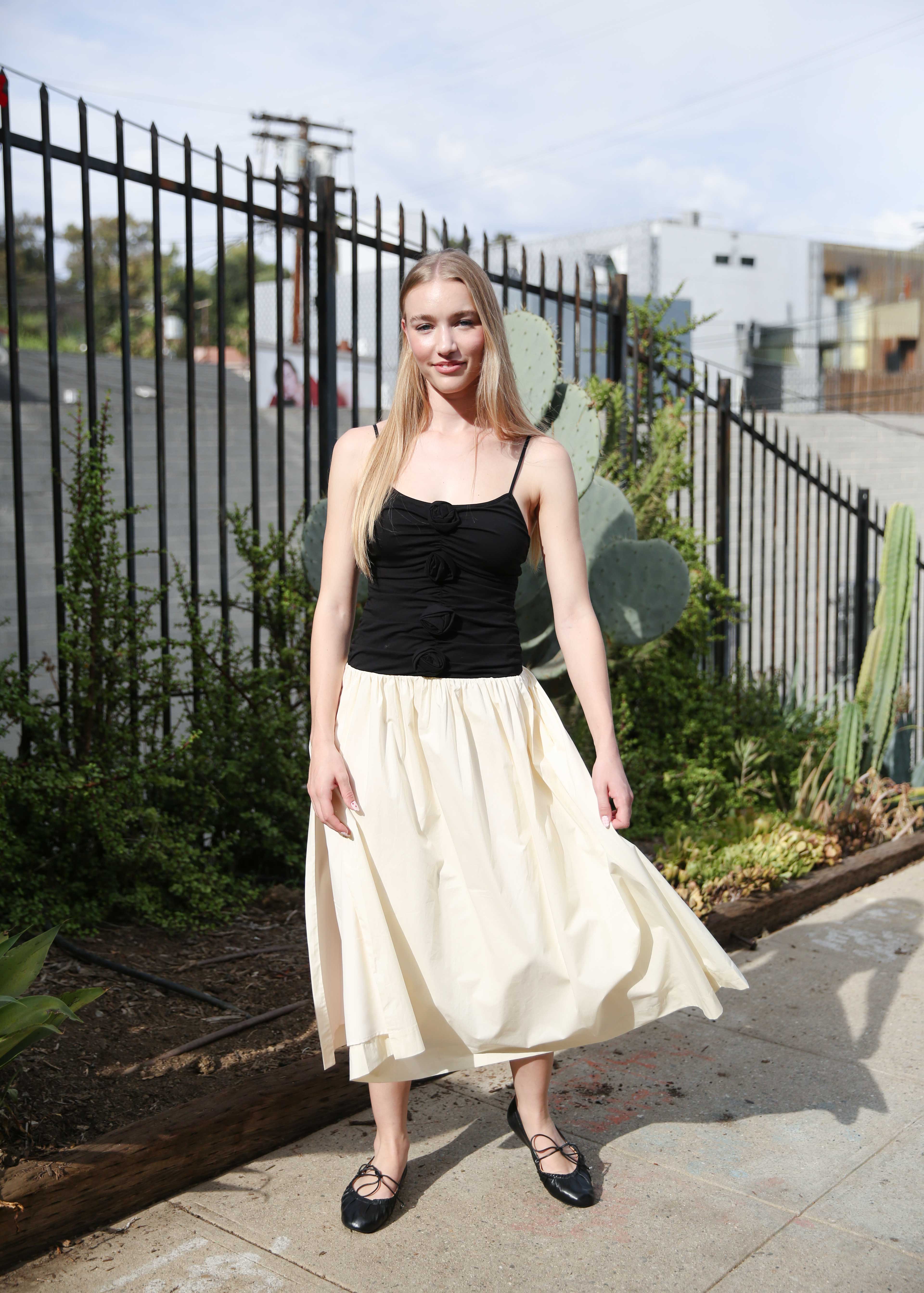 Meadow Mixed Media Midi
Dress - Image 2