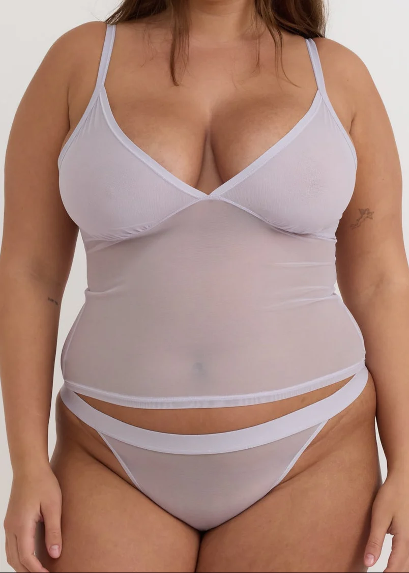Mesh Cami - Soft Lilac