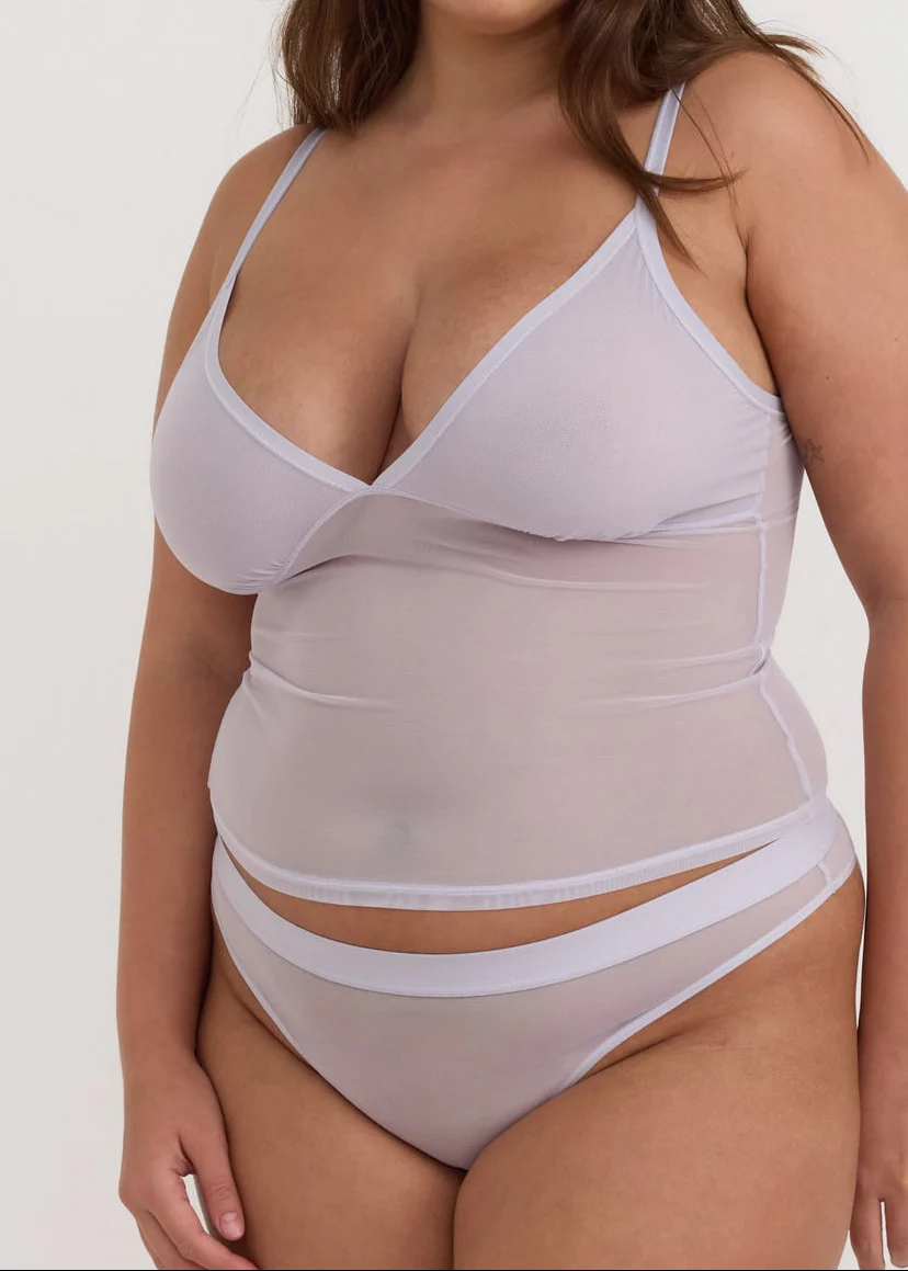 Mesh Cami - Soft Lilac - Image 2
