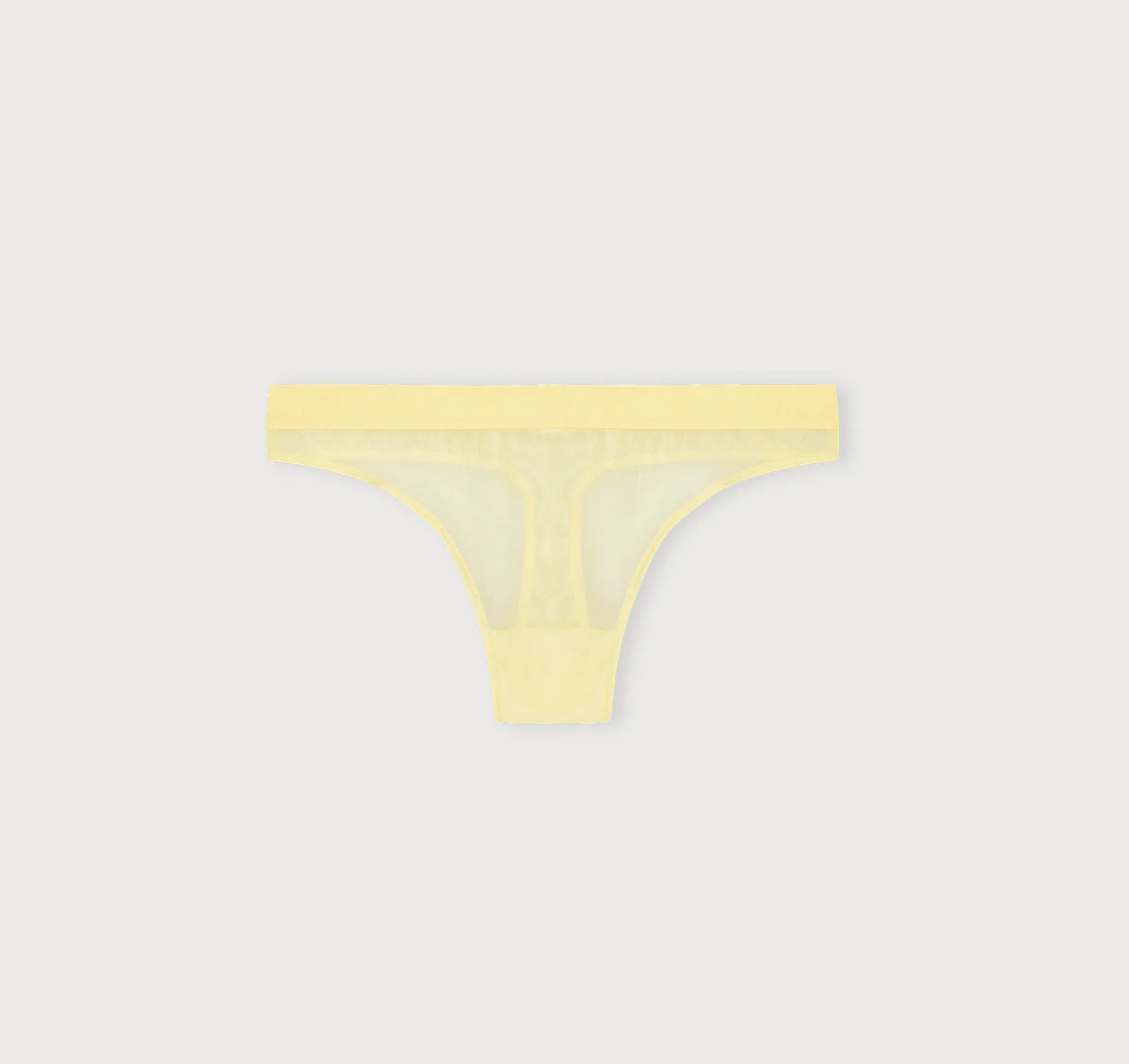 Mesh Thong - Light Lemon - Image 4