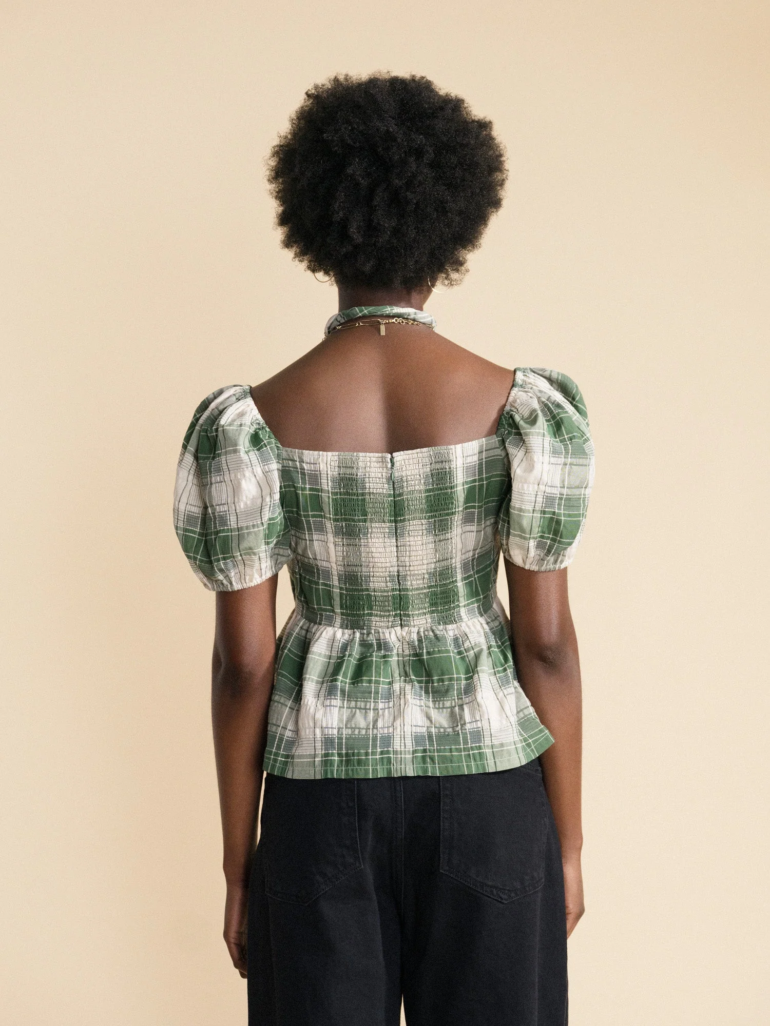 Monet Plaid Top - Image 5