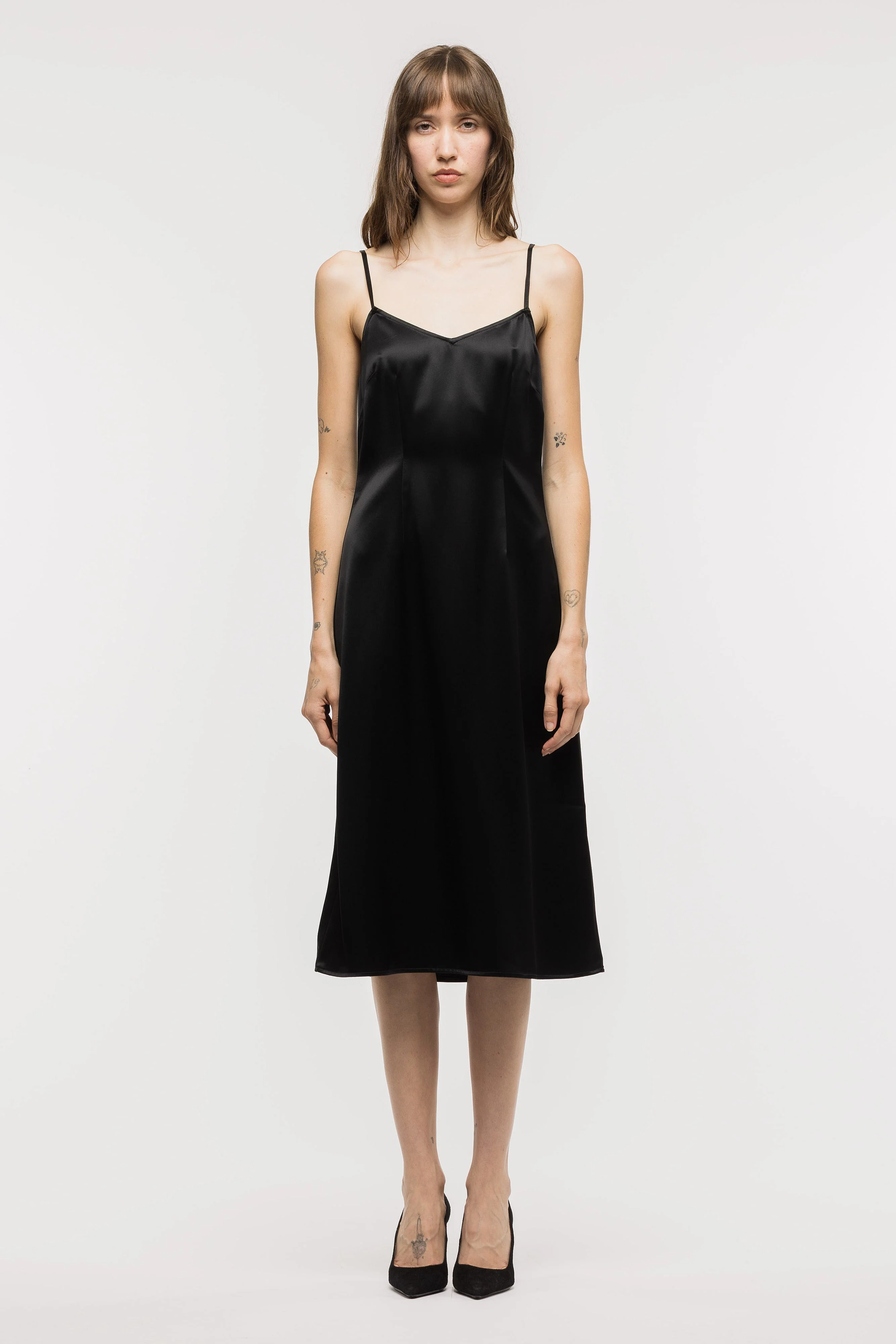 Monet Slip Dress - Black