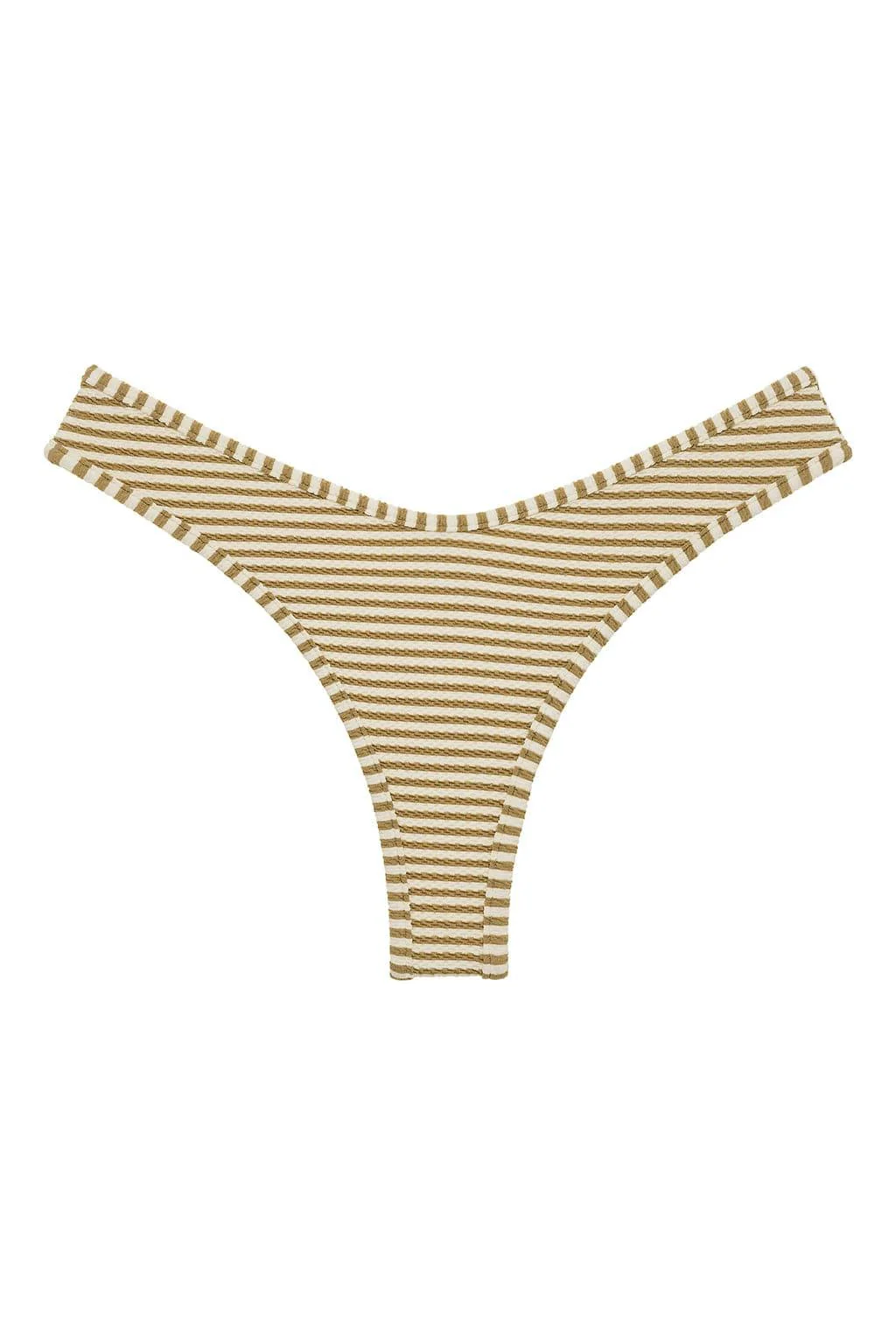Neutral Stripe Lulu Bikini Bottom - Image 2