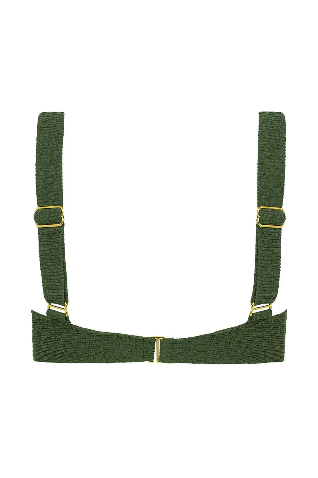 Olive Micro Scrunch Hayden Bikini Top - Image 8