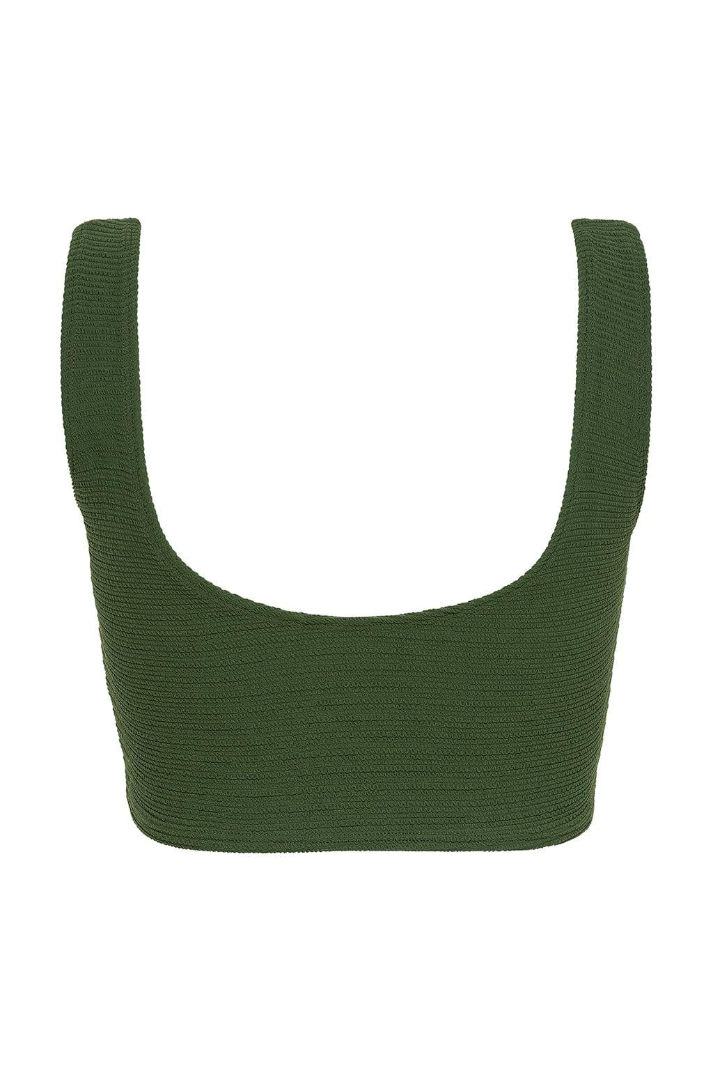 Olive Micro Scrunch Kim Variation Bikini Top - Image 3