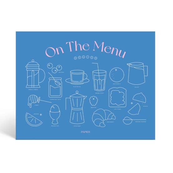 On The Menu Meal Planner - Blue - Image 2