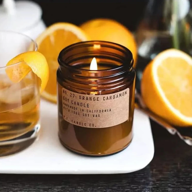 Orange Cardamom Candle - Image 3