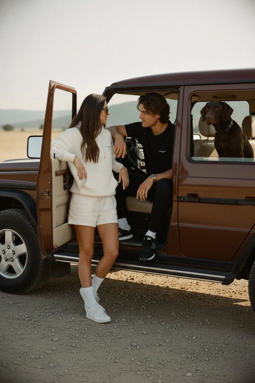 Organic Cotton Joggers - Black - Image 3