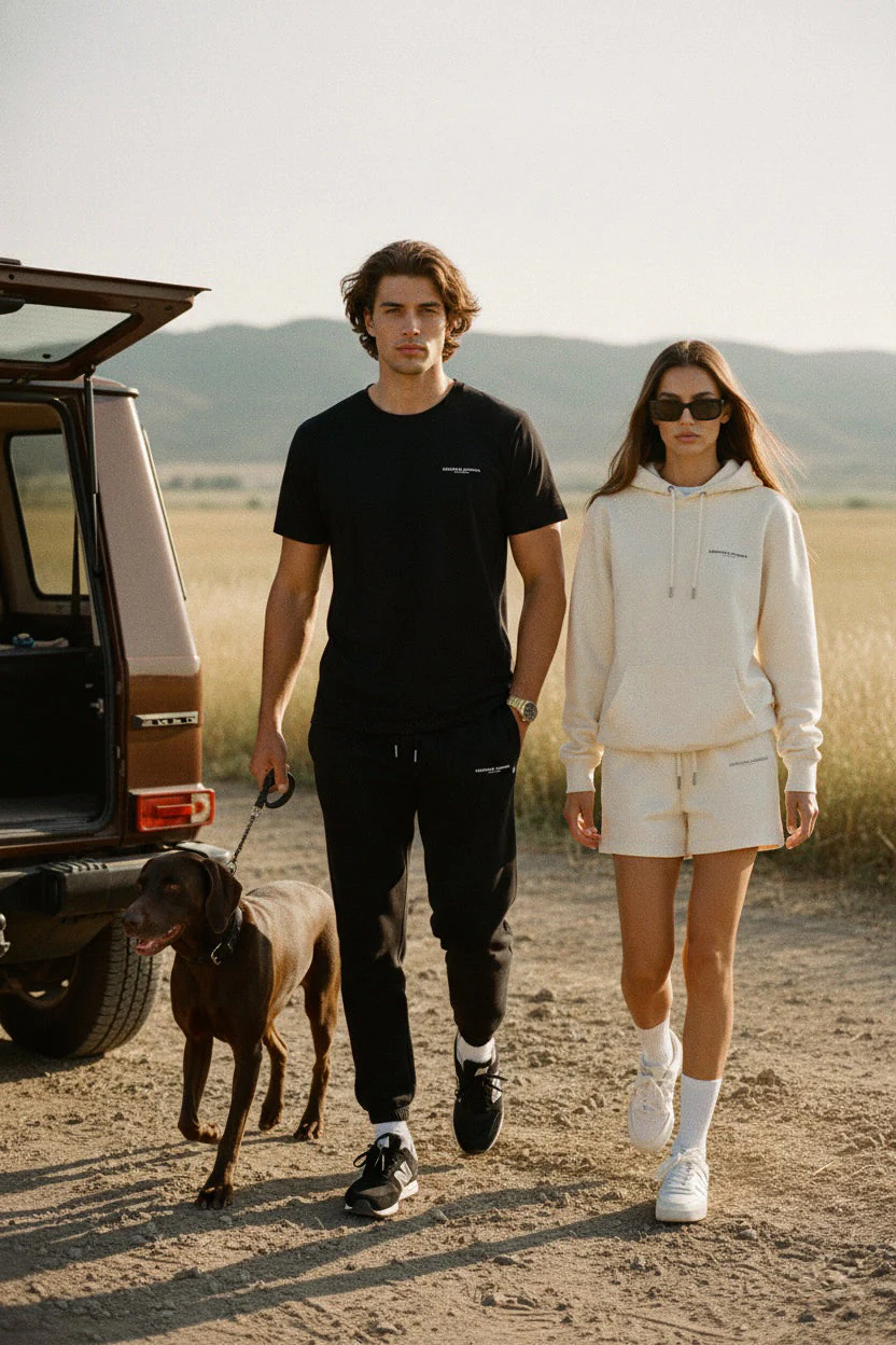Organic Cotton Joggers - Black - Image 4
