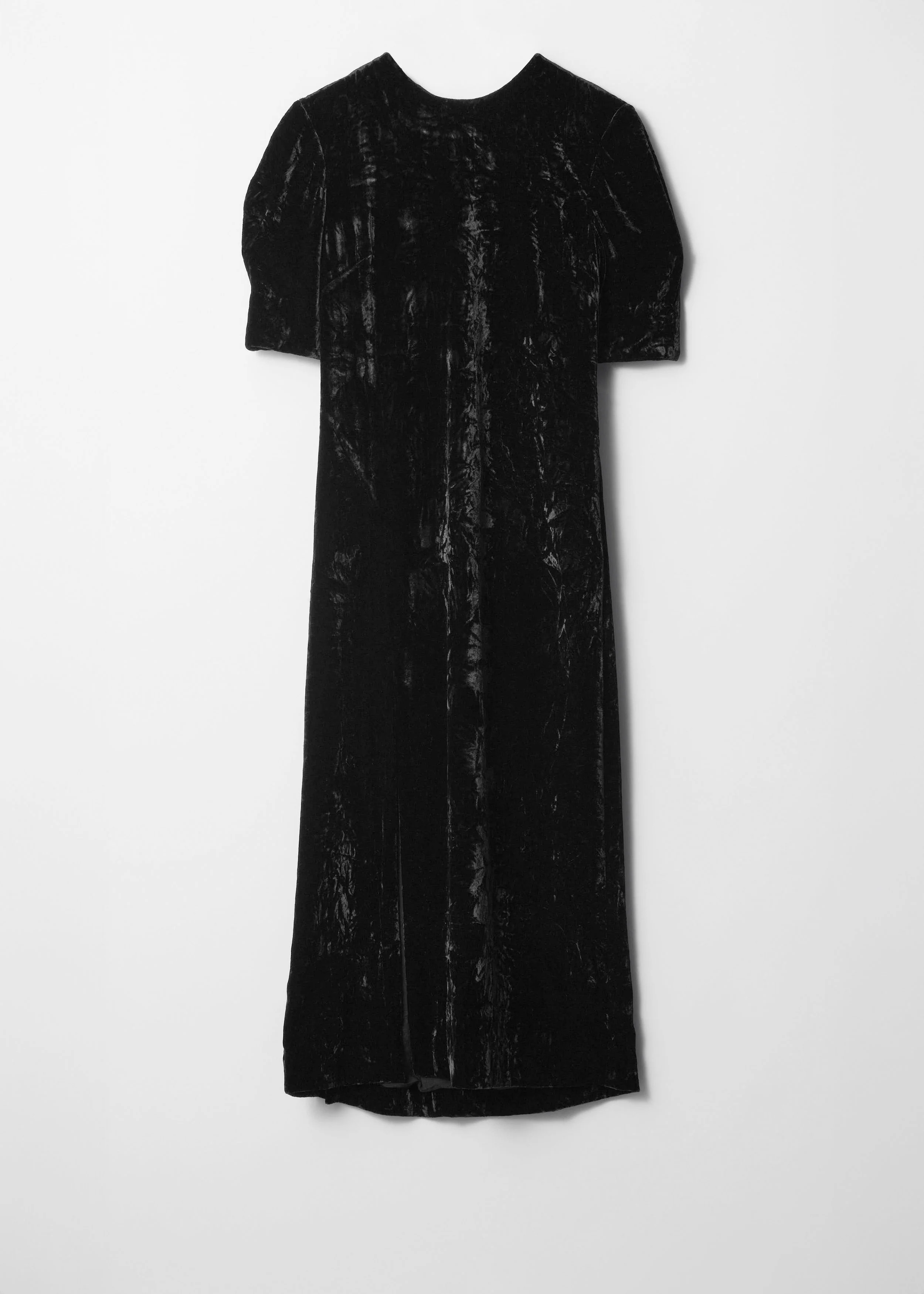 Acelia Velvet Dress - Black - Image 3
