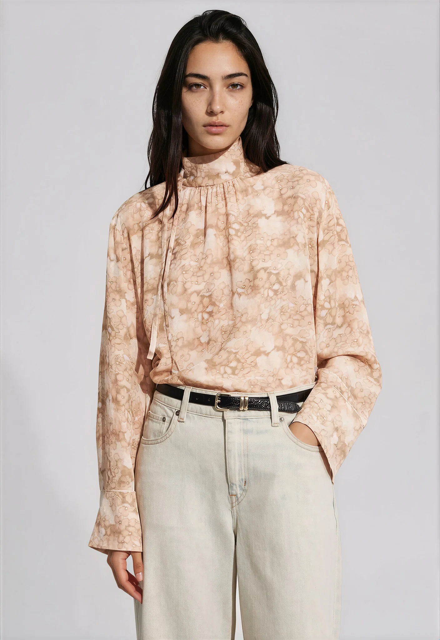 Zora Silk Blouse - Orange