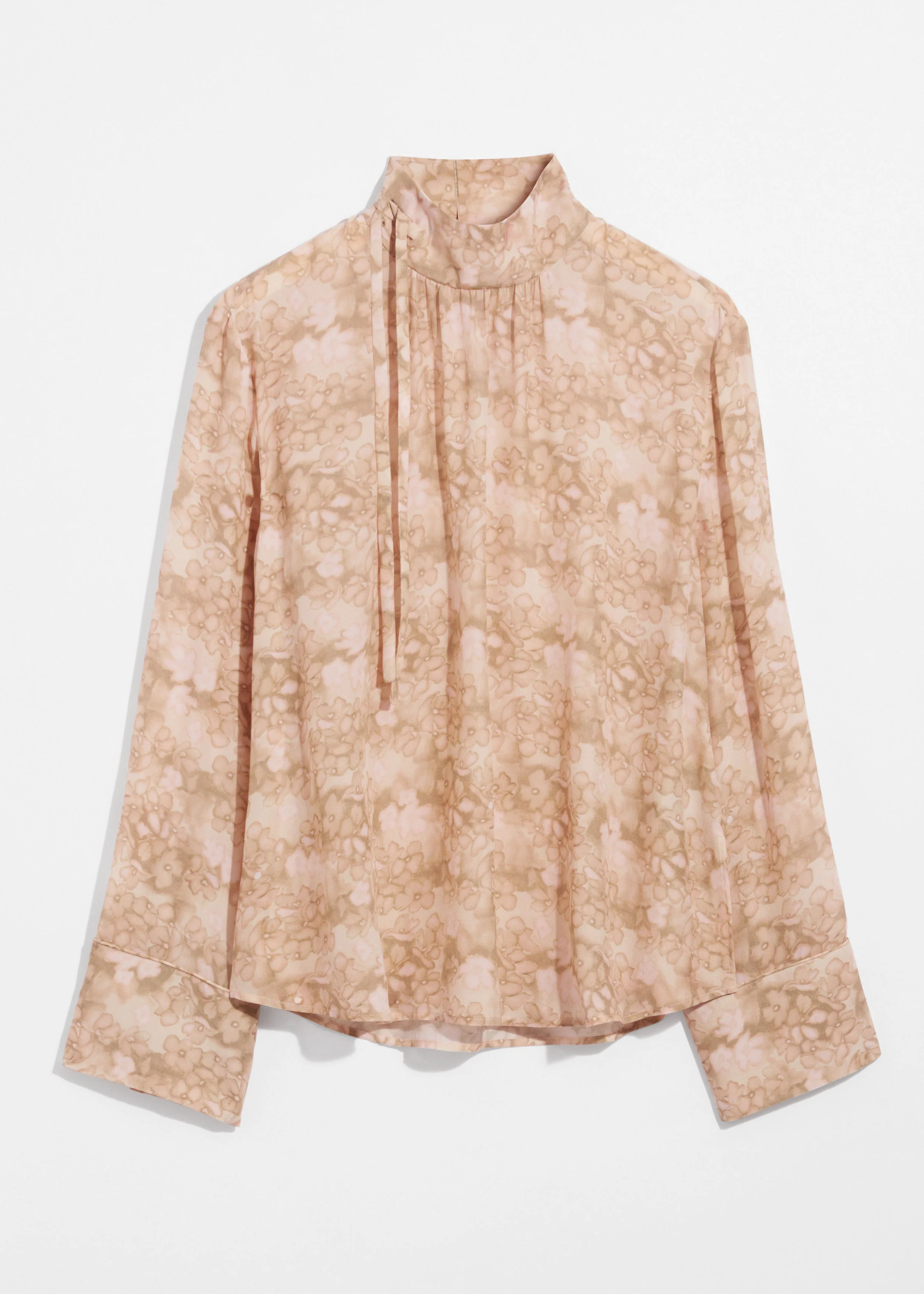 Zora Silk Blouse - Orange - Image 3