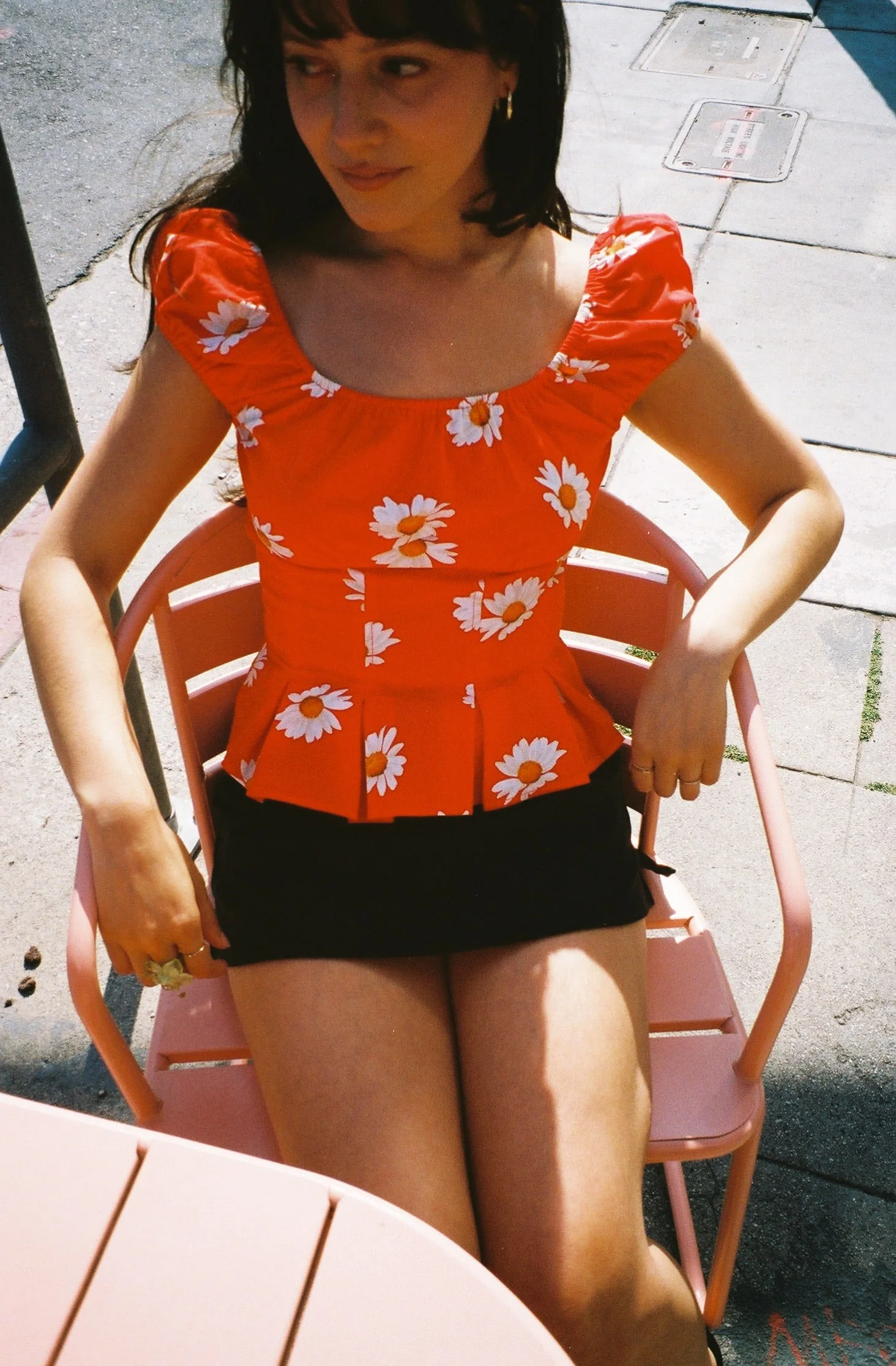 Pat Top - Red Daisy - Image 3