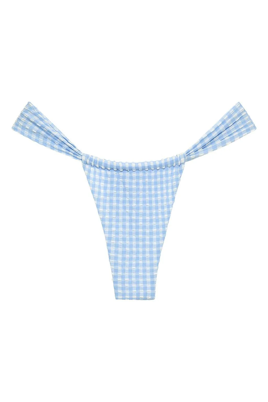 Peri Micro Gingham Sandra Bikini Bottom - Image 2