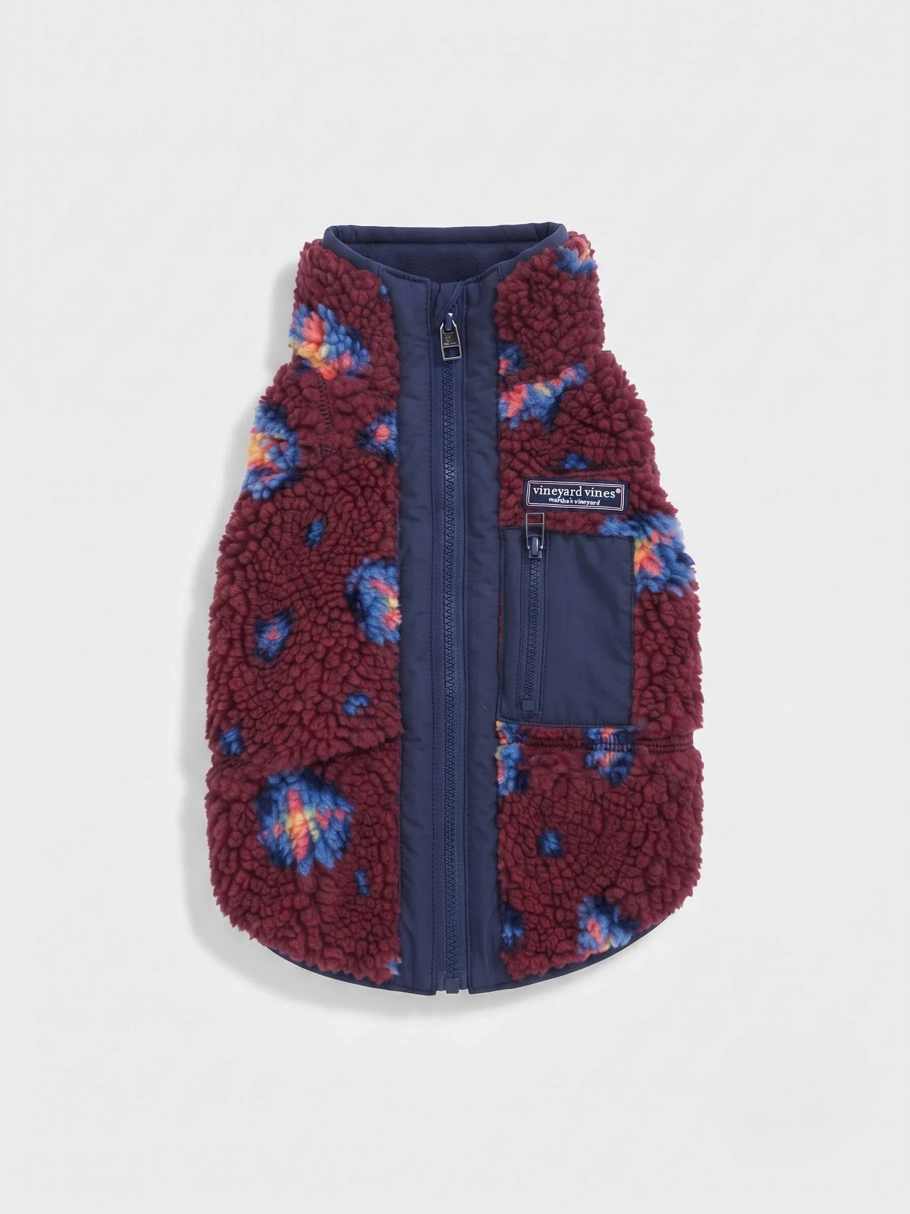 Pet Sherpa Supershep Vest - Andy Foulard Crimson