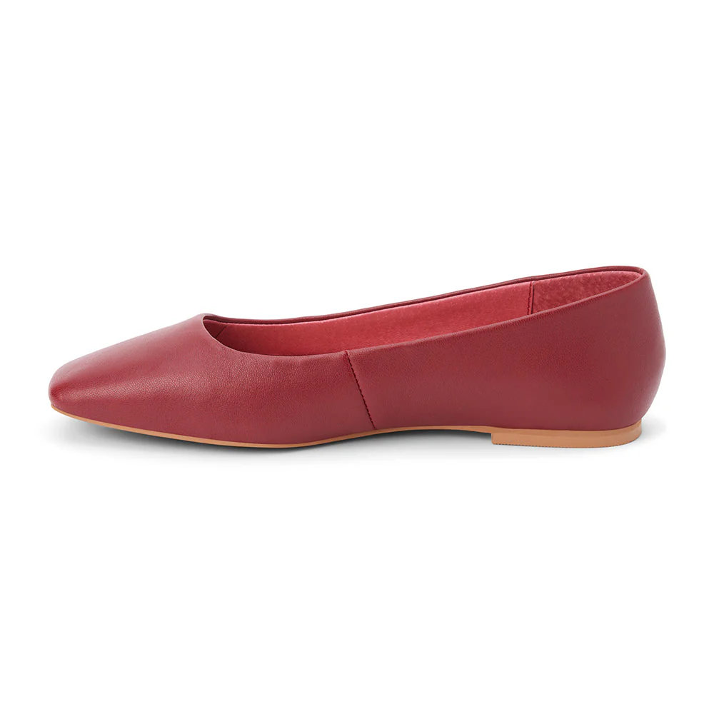 Phillip Ballet Flat - Burgundy - Image 4