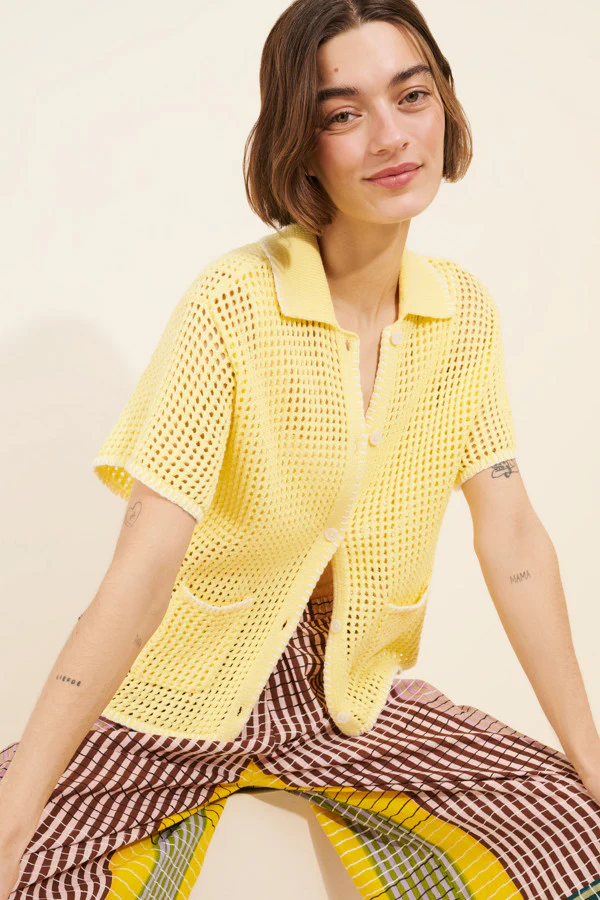 Pilar Crochet Short Sleeve