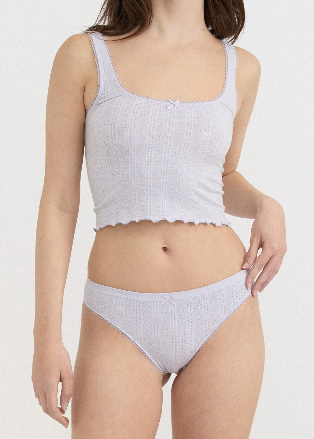 Pointelle Cami - Soft Lilac