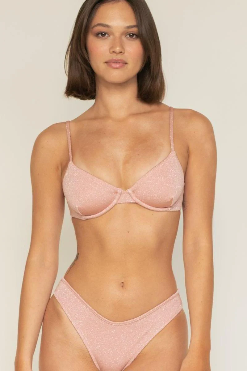 Prima Pink Sparkle Lulu Bikini Bottom - Image 4