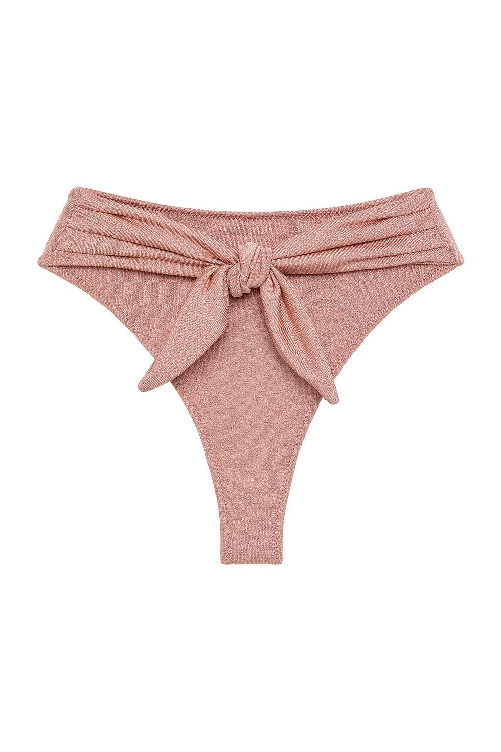 Prima Pink Sparkle Paula Tie-Up Bikini Bottom - Image 2